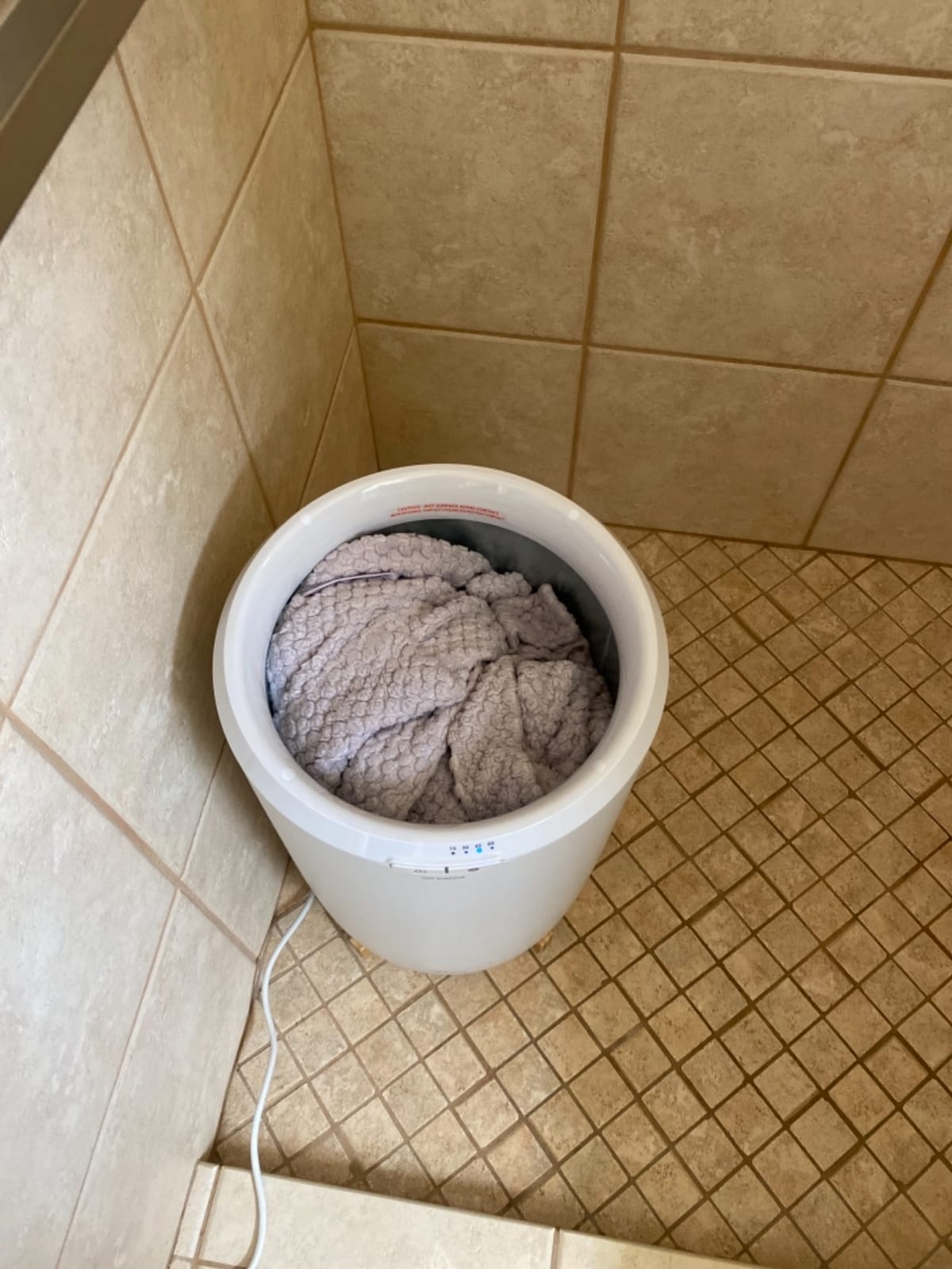 Zadro Large Hot Towel Warmer Bucket Timer Electric Towel Warmer for Bathroom Auto-Shut Off Heated Towel Warmer Spa customer photo 2