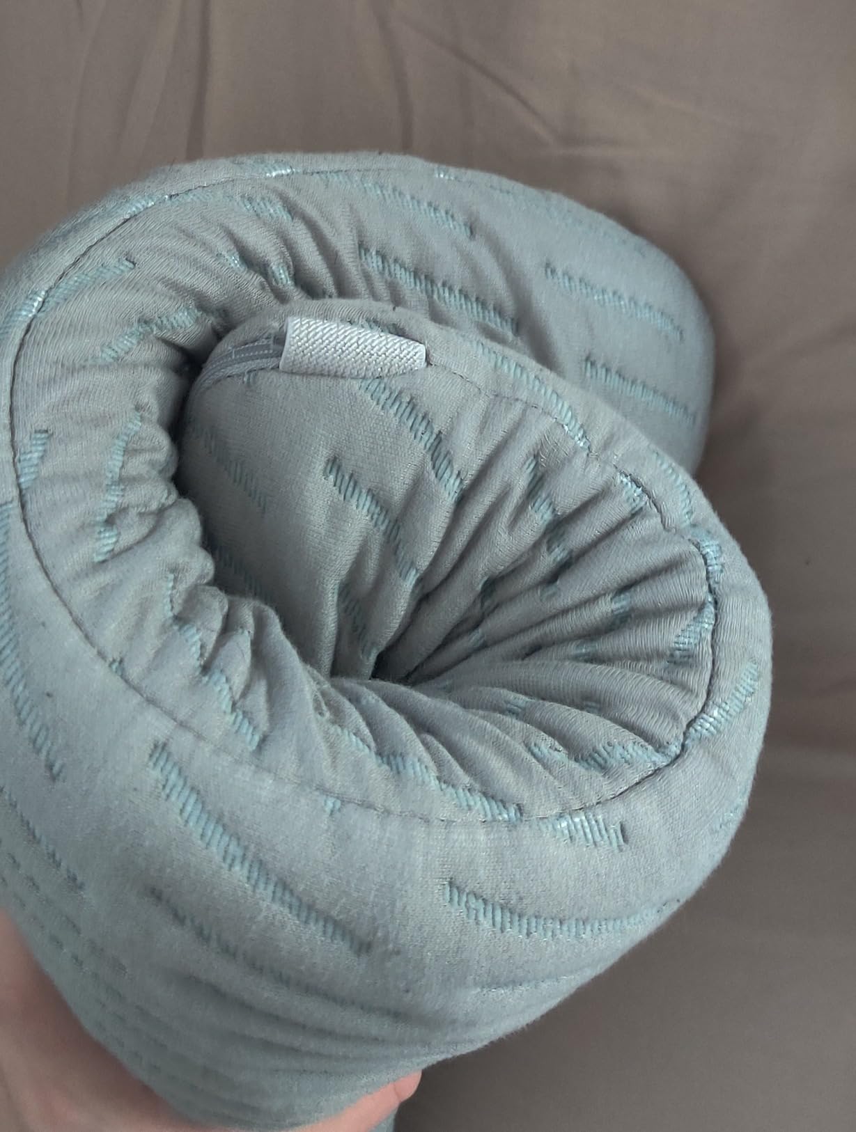 BLISSBURY Stomach Sleeper Pillow, Thin Flat Memory Foam Pillow, 2.6 Inch customer photo 1