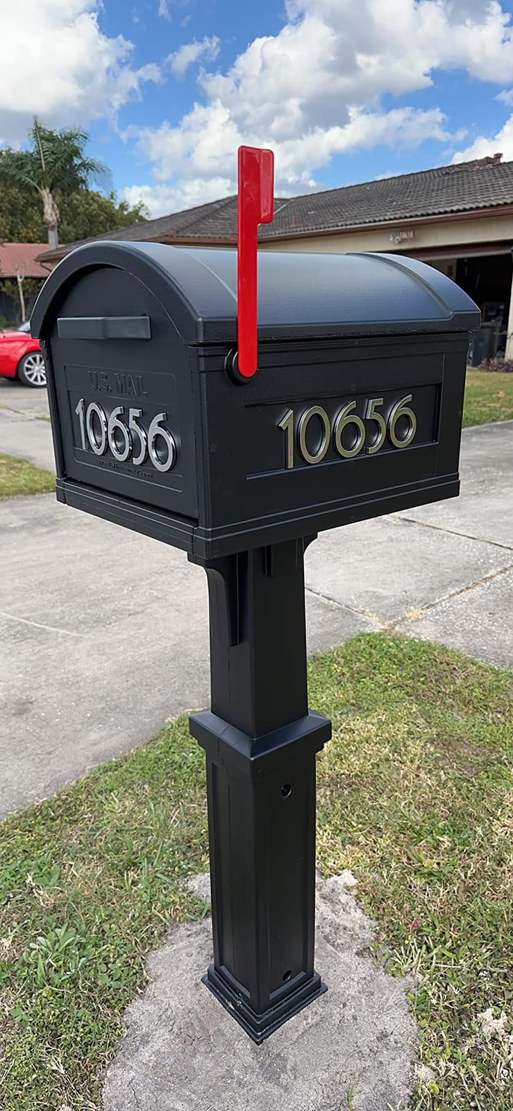 Gibraltar Mailboxes GHC40M01 Grand Haven Decorative Package Mailbox, Mocha customer photo 2