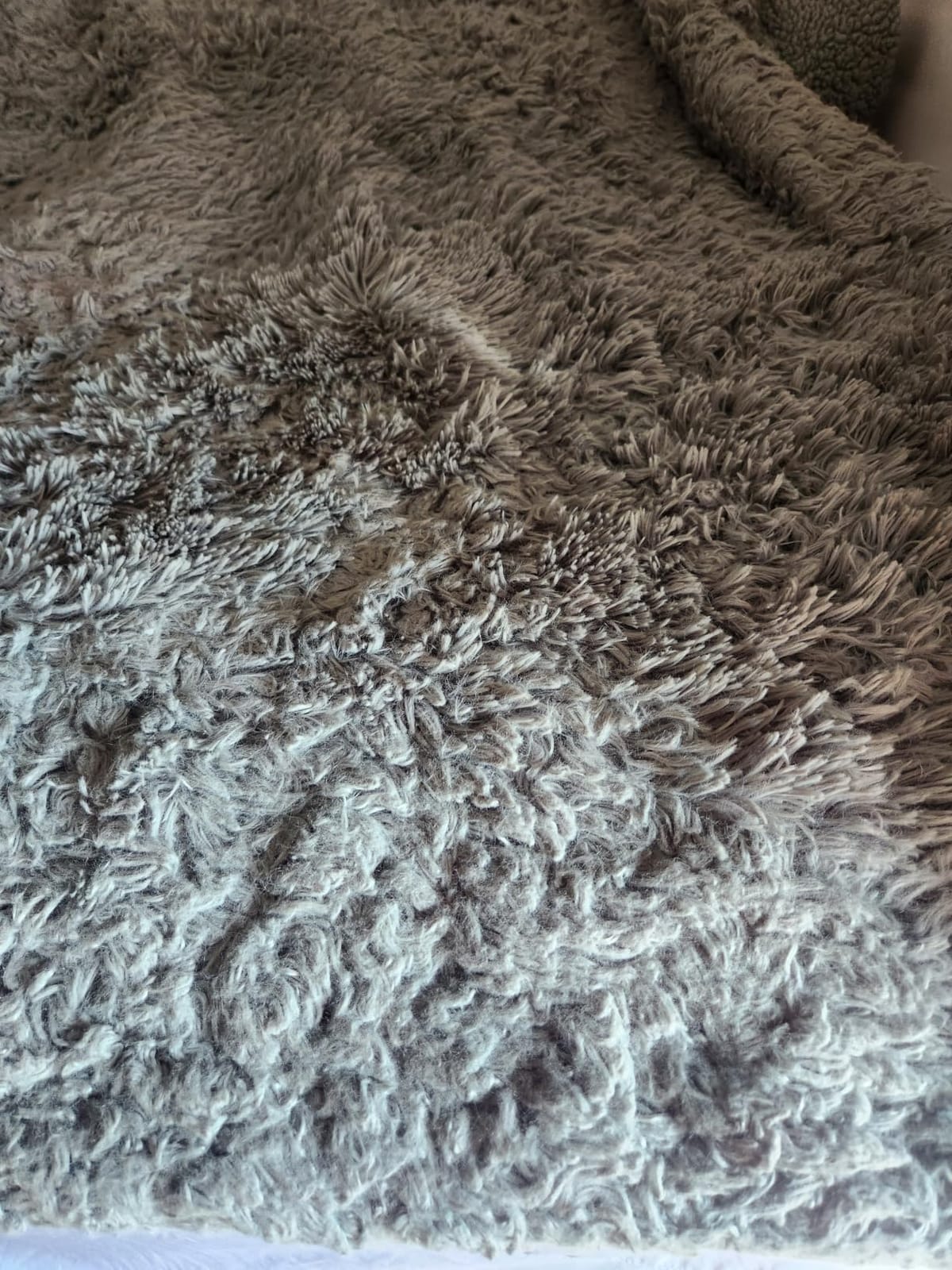 Bedsure Faux Fur Fluffy Fleece Sherpa Blanket Couch Throw Grey 50