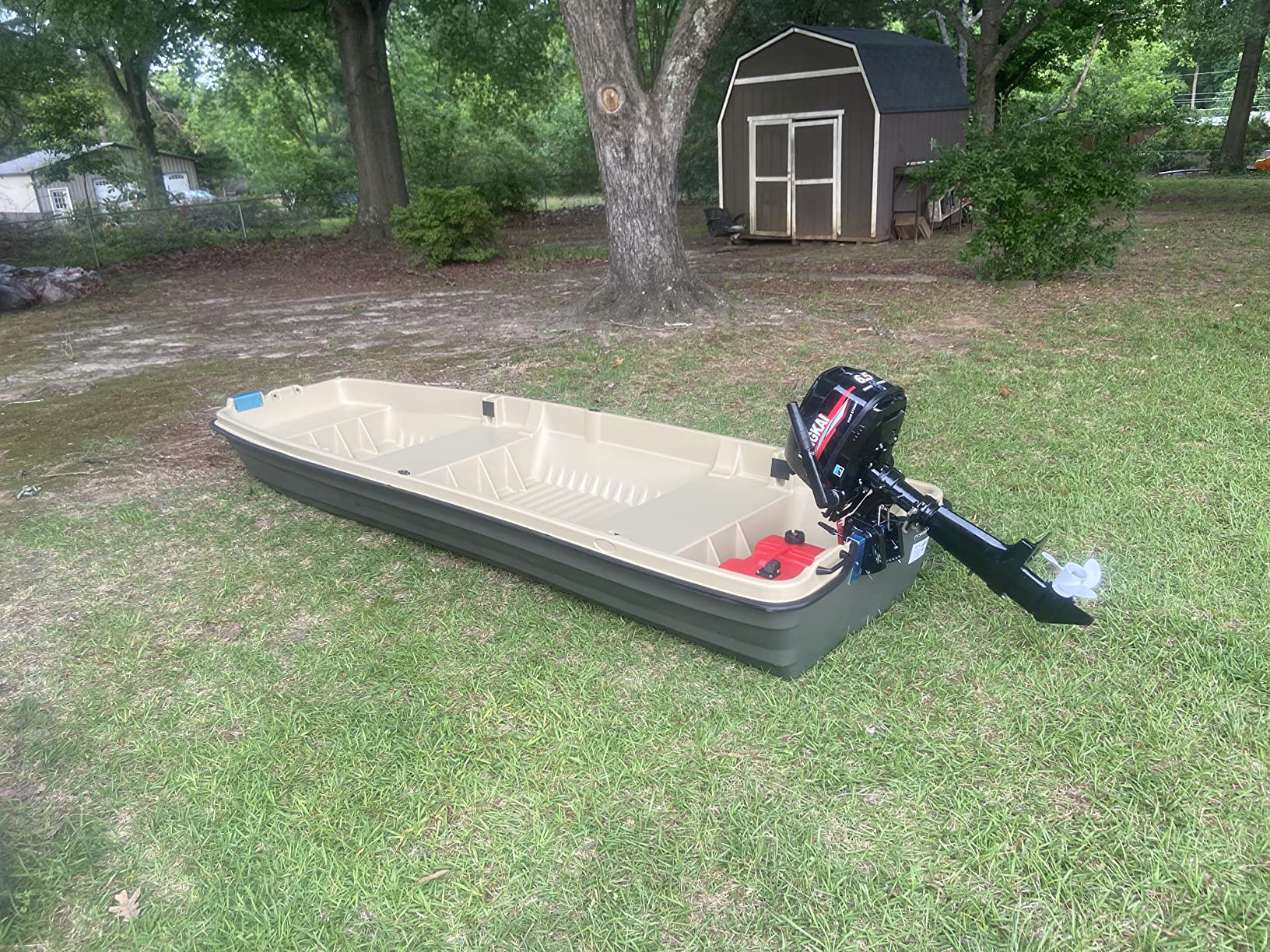 Pelican - Boat Intruder 12 - Jon Fishing Boat - 12 ft. - Great for Hunting/Fishing, Khaki/Beige customer photo 2