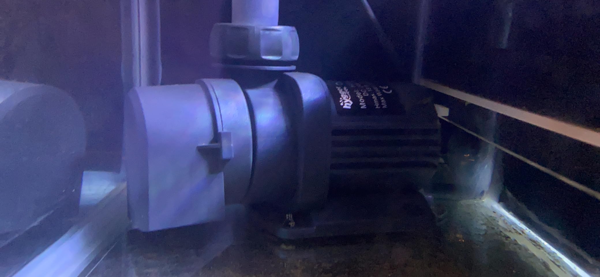 hygger 24V DC Water Pump Inline/Submersible Saltwater Aquarium Pump with LCD Display Controller 1350 GPH Return Pump for Coral Reef Tank Sump customer photo 1