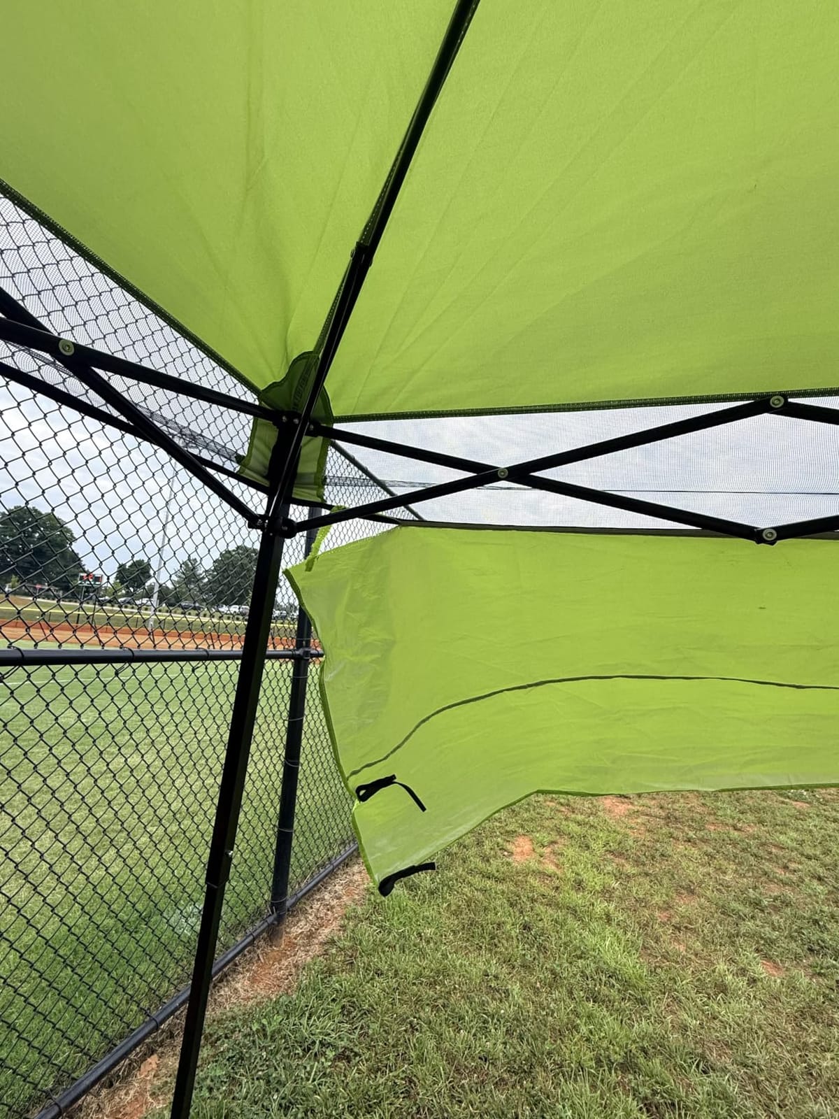 EAGLE PEAK 8x8 Pop Up Canopy Tent, Compact Backpack Canopy, Blue | Small Portable Tent with Sidewall, Lightweight Slant Leg Design, 8x8 Base 6x6 Top, 1 Person Setup, Sports Camping Beach Shade customer photo 1