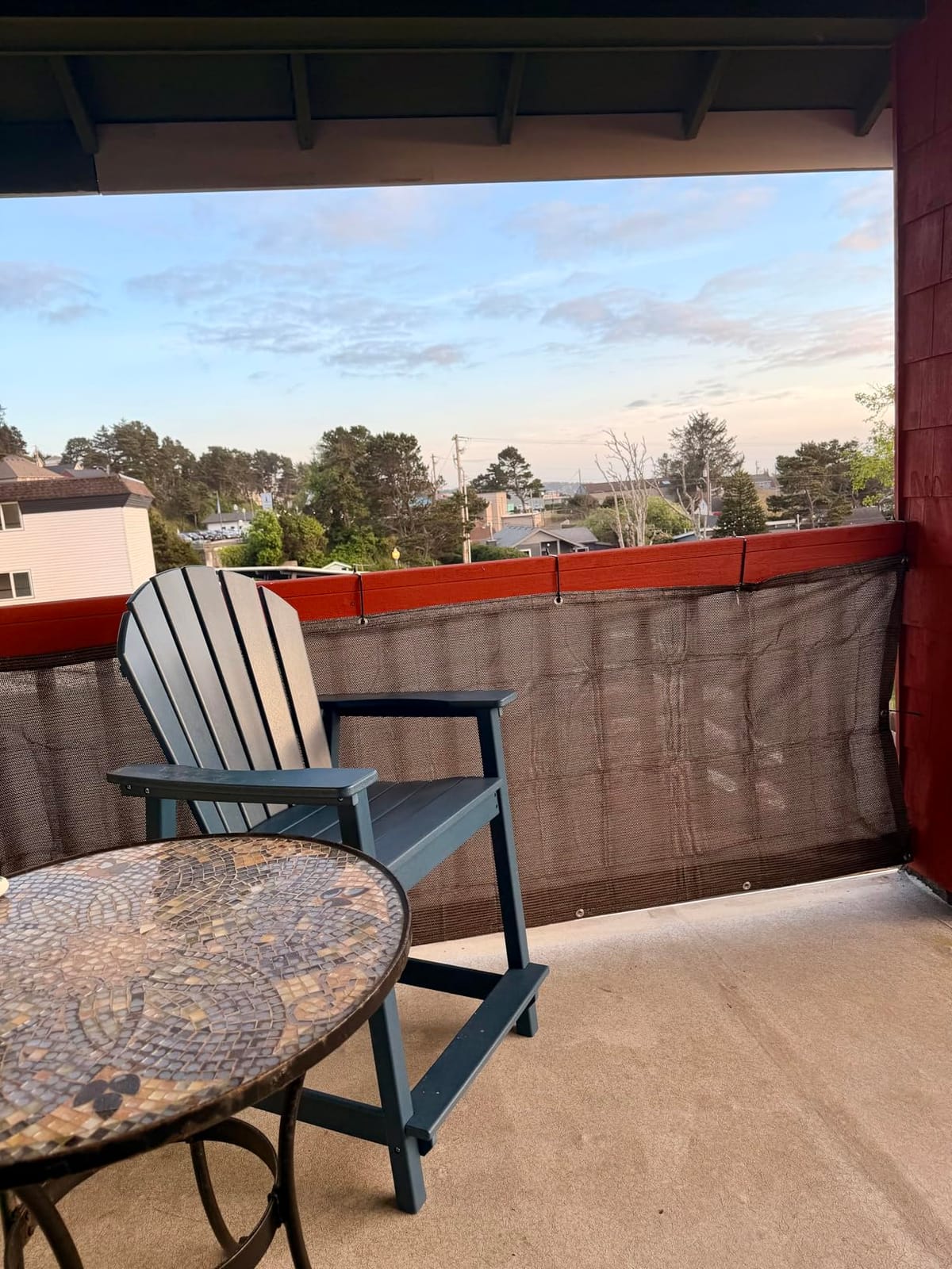 LOVE STORY 3' x 10' Balcony Privacy Screen Cover for Apartment, Dark Grey | HDPE Fabric, 95% UV Block, Fence Cover for Patio Deck, Railing Screen for Porch, Privacy Protective, Custom Size Available customer photo 1