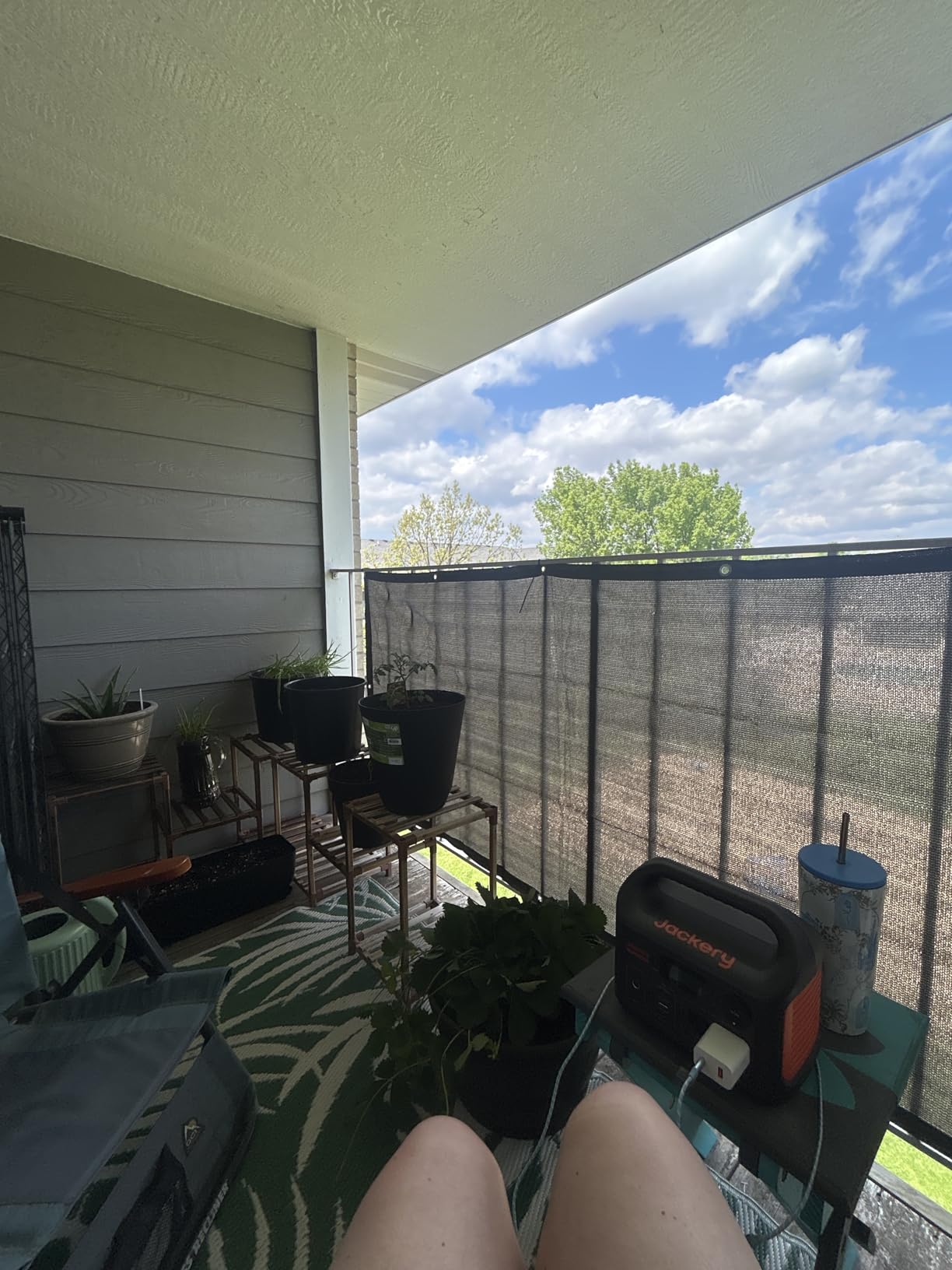 LOVE STORY 3' x 10' Balcony Privacy Screen Cover for Apartment, Dark Grey | HDPE Fabric, 95% UV Block, Fence Cover for Patio Deck, Railing Screen for Porch, Privacy Protective, Custom Size Available customer photo 2