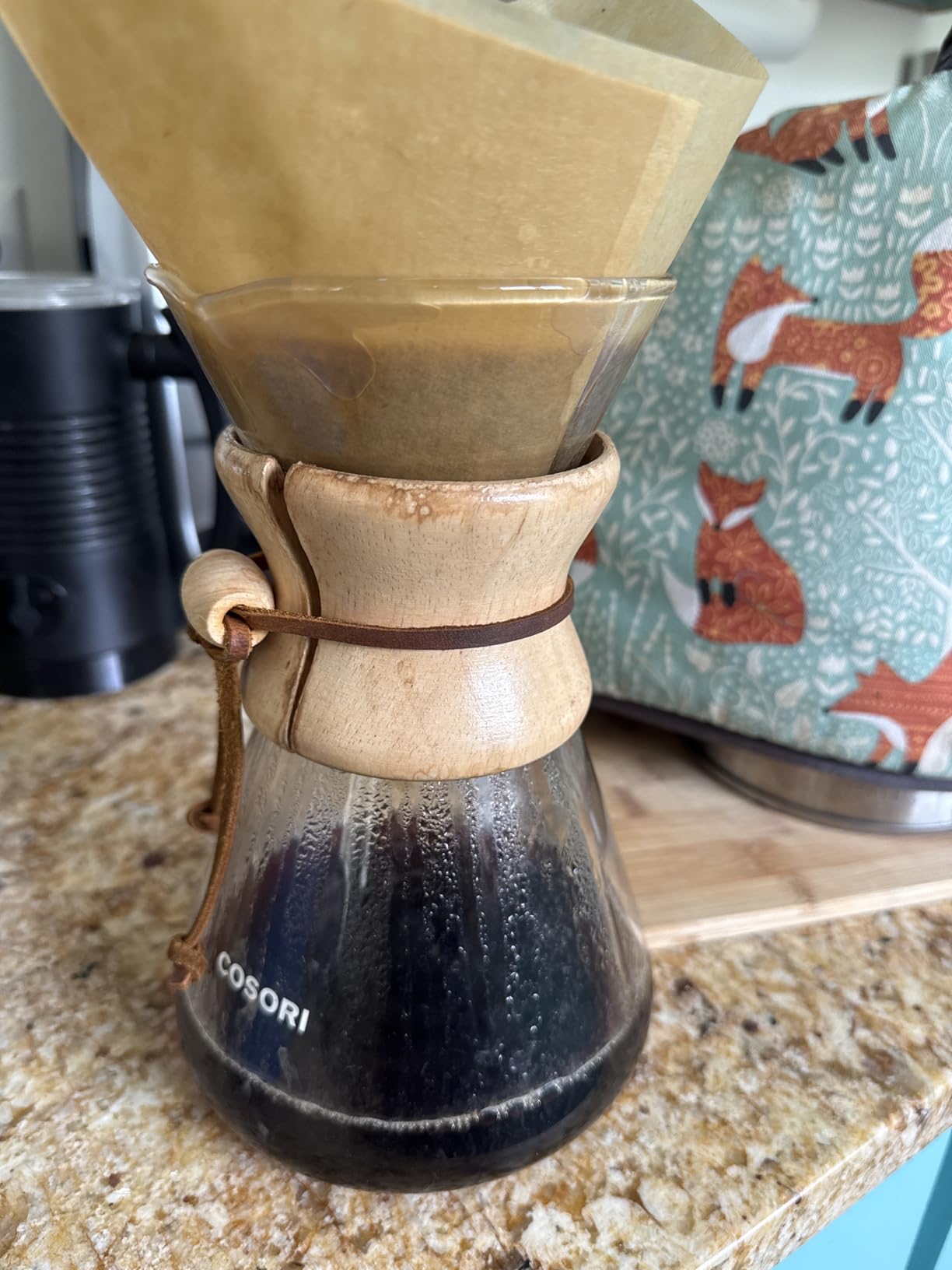 Cosori Pour Over Coffee Maker, Double Layer Stainless Steel Filter, 8 Cup, 34oz customer photo 1