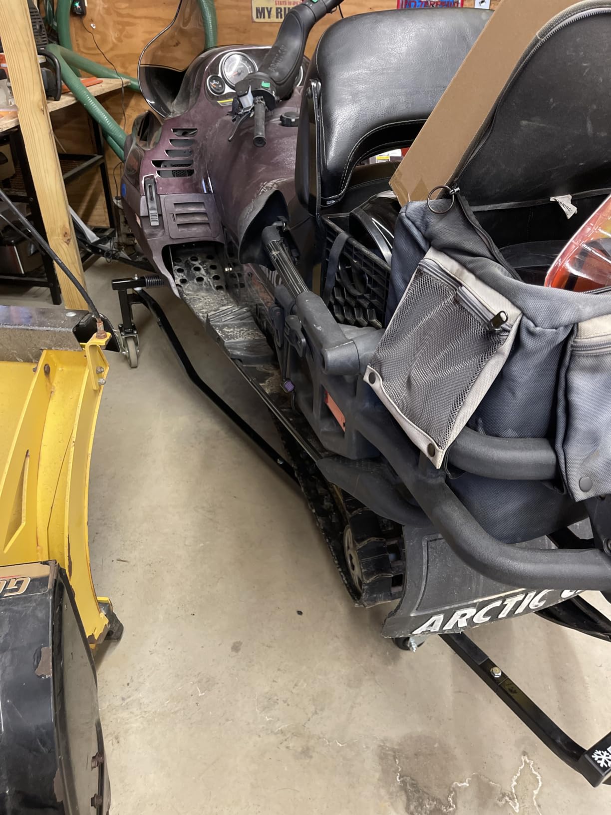 Black Ice Snowmobile Dolly, Steel Lift, 1,500 lb Cap, Folding customer photo 1