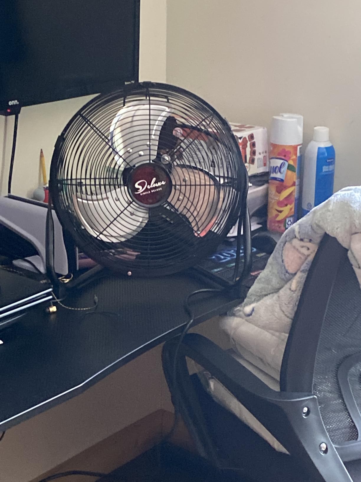 Simple Deluxe 18 Inch 3-Speed High Velocity Heavy Duty Metal Industrial Floor Fans, Black customer photo 2