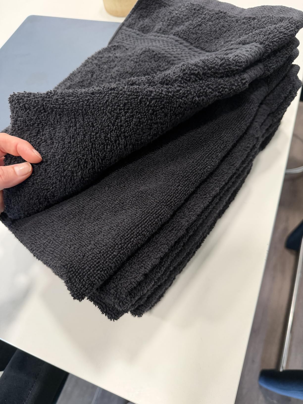 Utopia Towels 6 Pack Premium Hand Towels, 16x28 in, 600 GSM Cotton, Grey | Premium Ultra-Soft Lightweight Ring Spun Cotton Hand Towels - Highly Absorbent, Ideal for Bathroom, Gym, Spa & Hotel customer photo 2