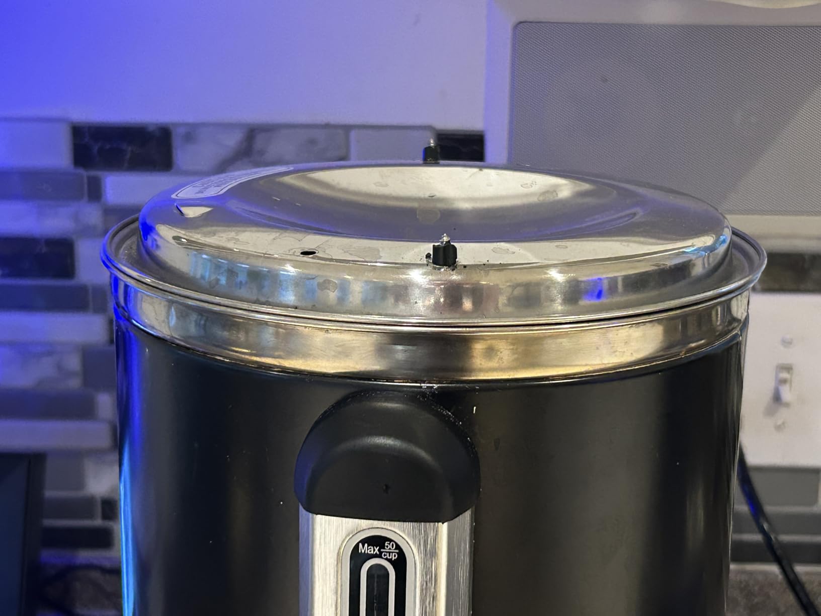Zulay Commercial Coffee Maker 100 Cup Coffee Urn, Hot Water Urn - Large Coffee Maker with Double-Wall Stainless Steel, Commercial Coffee Machine Quick Brew Tea & Beverage at Events & Catering - Silver customer photo 1