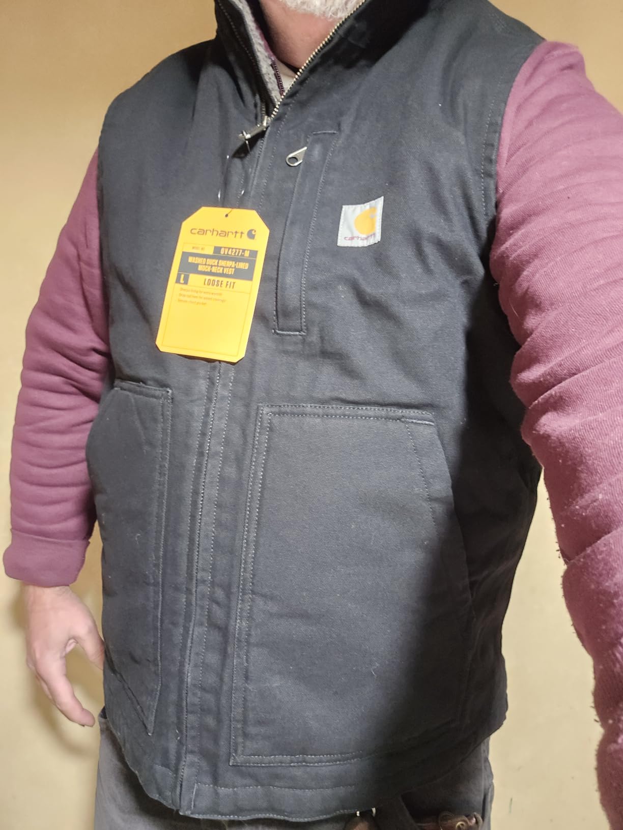 Carhartt Men's Washed Duck Mock-Neck Vest customer photo 1