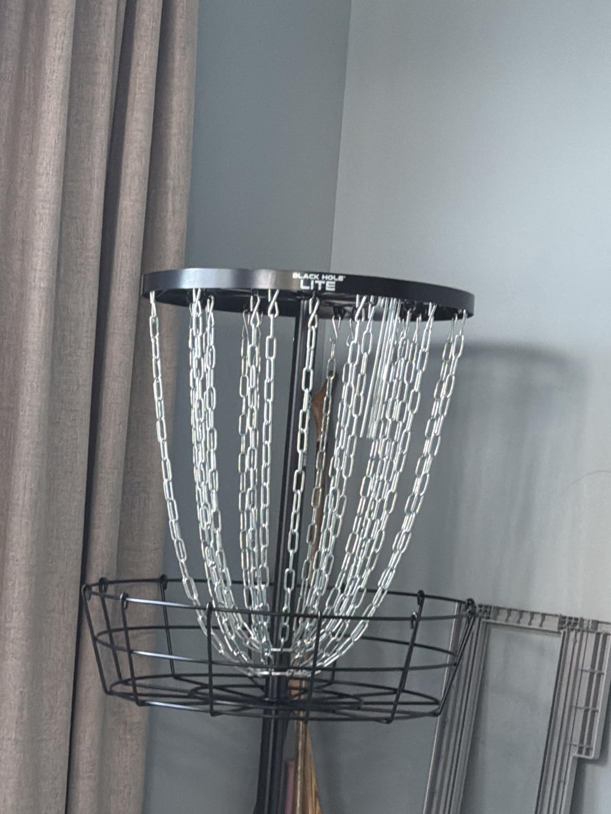 MVP Disc Sports Black Hole Lite 24-Chain Disc Golf Basket Target customer photo 2