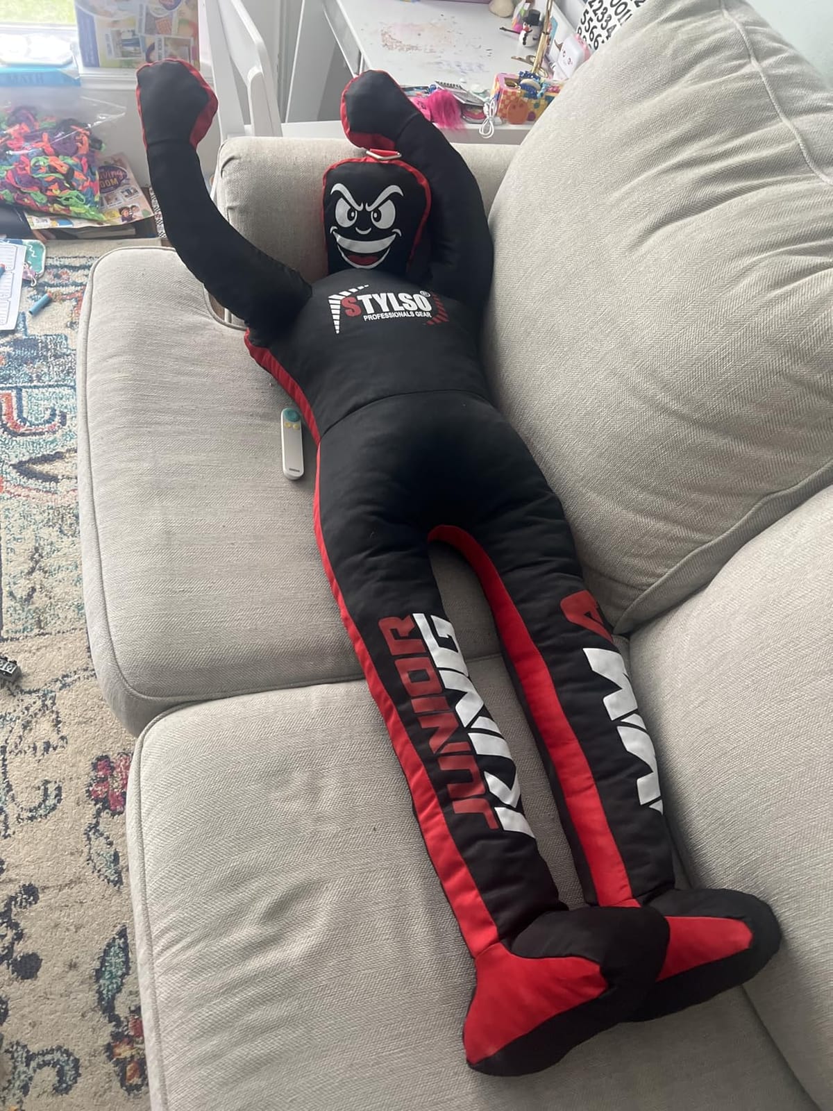 Unfilled Wrestling Dummy for Kids - Youth Grappling Dummy BJJ, MMA, Jiu Jitsu & Judo Training Partner - Durable Martial Arts Practice Buddy customer photo 1