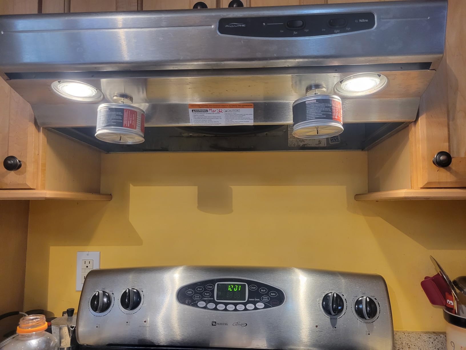 Rangehood Fire Suppressor - Automatic StoveTop Fire Suppressor for Residential Kitchen Safety (1 Pair) customer photo 1