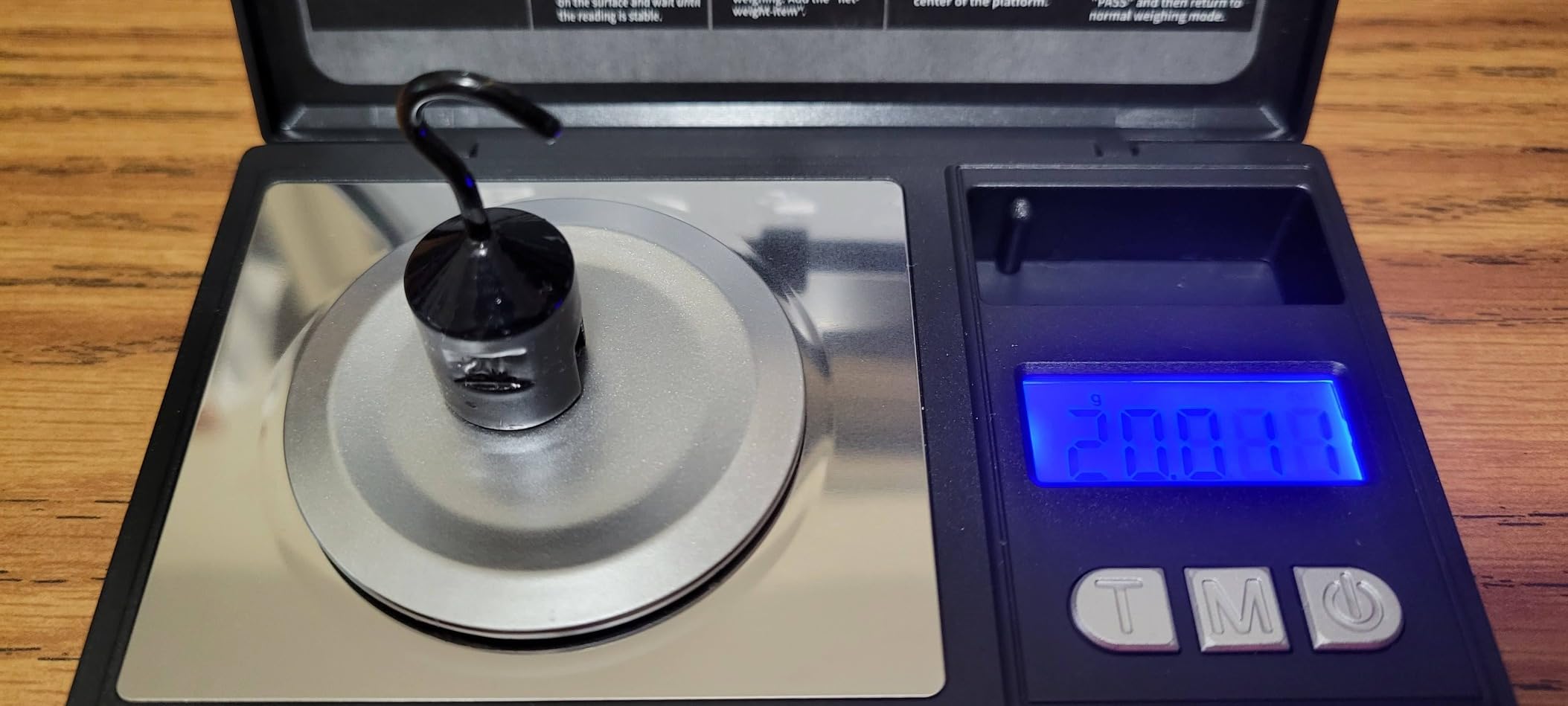 THINKSCALE Digital Milligram Scale, 50g/0.001g Powder Scale with Cal Weight | Micro Milligram Scale for Powders, Jewelry, Supplements & Capsule Filling, Includes Batteries, Tare, 6 Modes, LCD Display customer photo 1