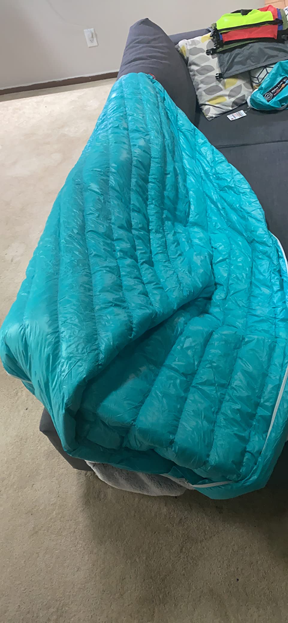 ZOOOBELIVES Ultralight Down Sleeping Bag for Adults, 27 oz 650 Fill Power, 50°F Comfort, 32°F Lower Limit, Lightweight 3-Season Backpacking Camping Bag with Compression Sack, AlpliveT400 customer photo 1