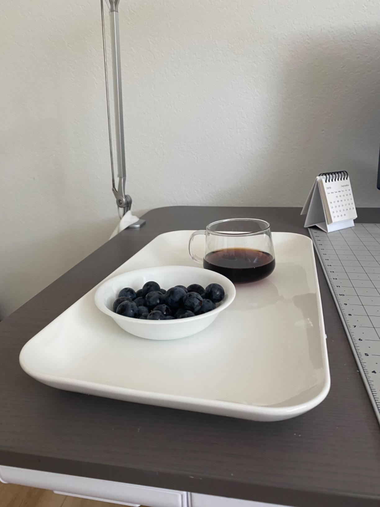 DELLING Large Serving Platter Set of 3, 16/14/12 Inch Porcelain Serving Trays for Party - White Ceramic Rectangular Platters for Entertaining customer photo 2