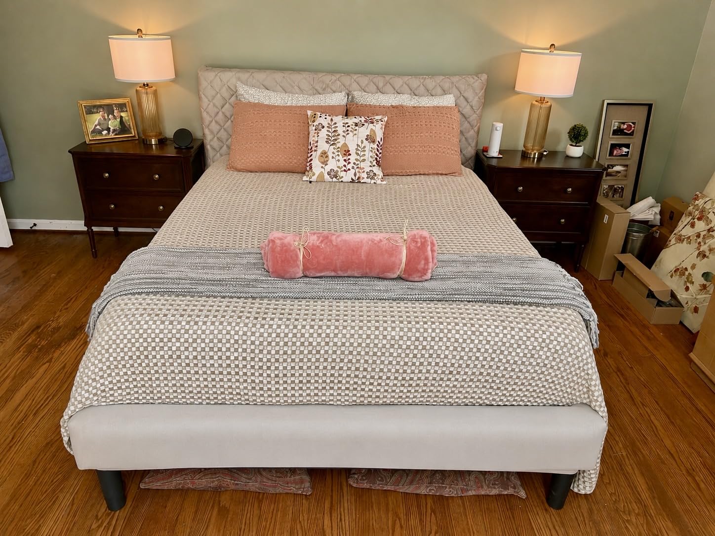 Bedsure Cooling Waffle Blanket for Hot Sleepers, Ivory, Queen, 90