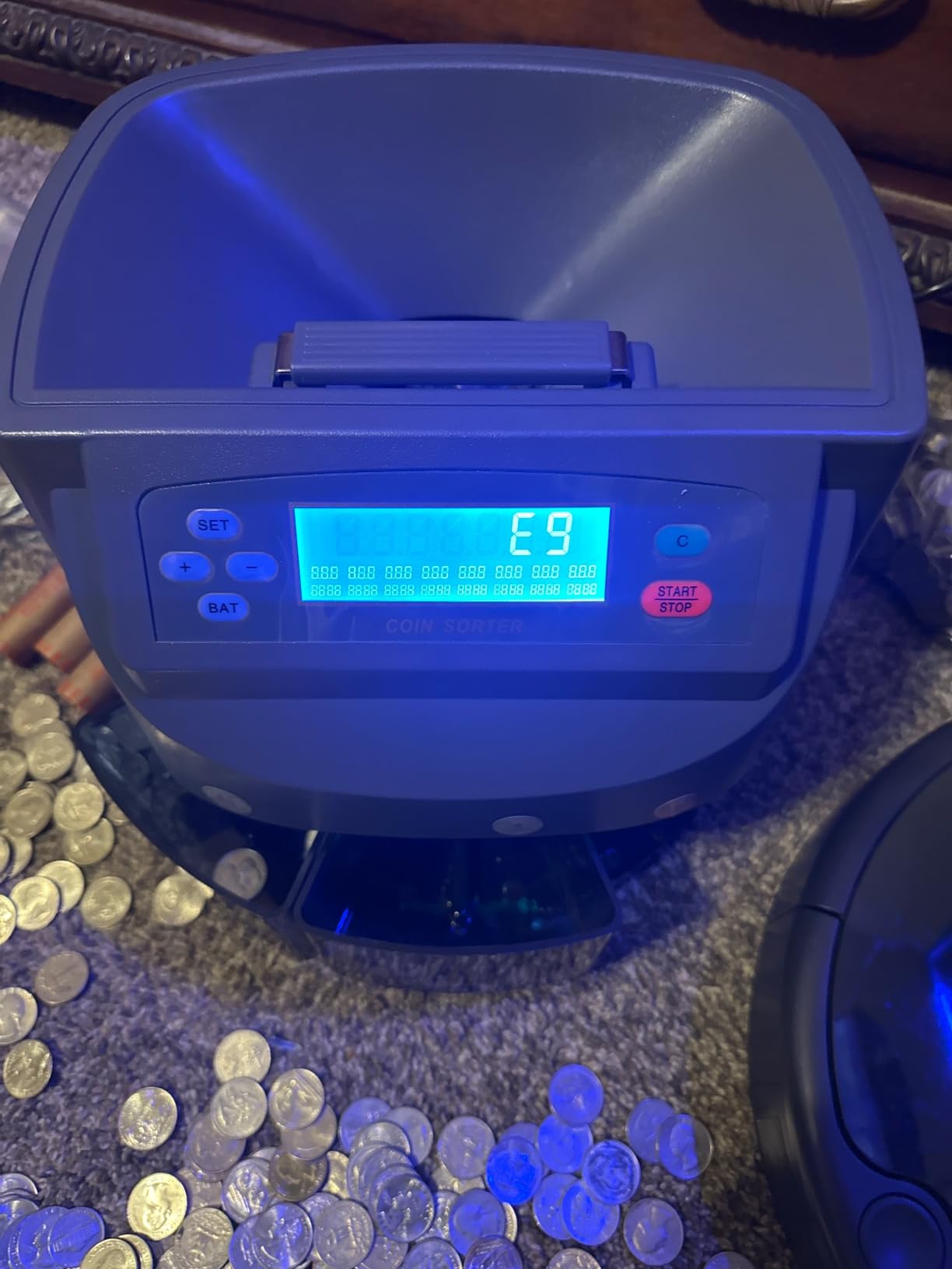 Electronic USD Coin Sorter and Counter with LCD Display, Sorts 270 Coins Per Minute into Coin Wrappers or Bins, Coin Wrapper Tubes Included by EX ELECTRONIX EXPRESS customer photo 2