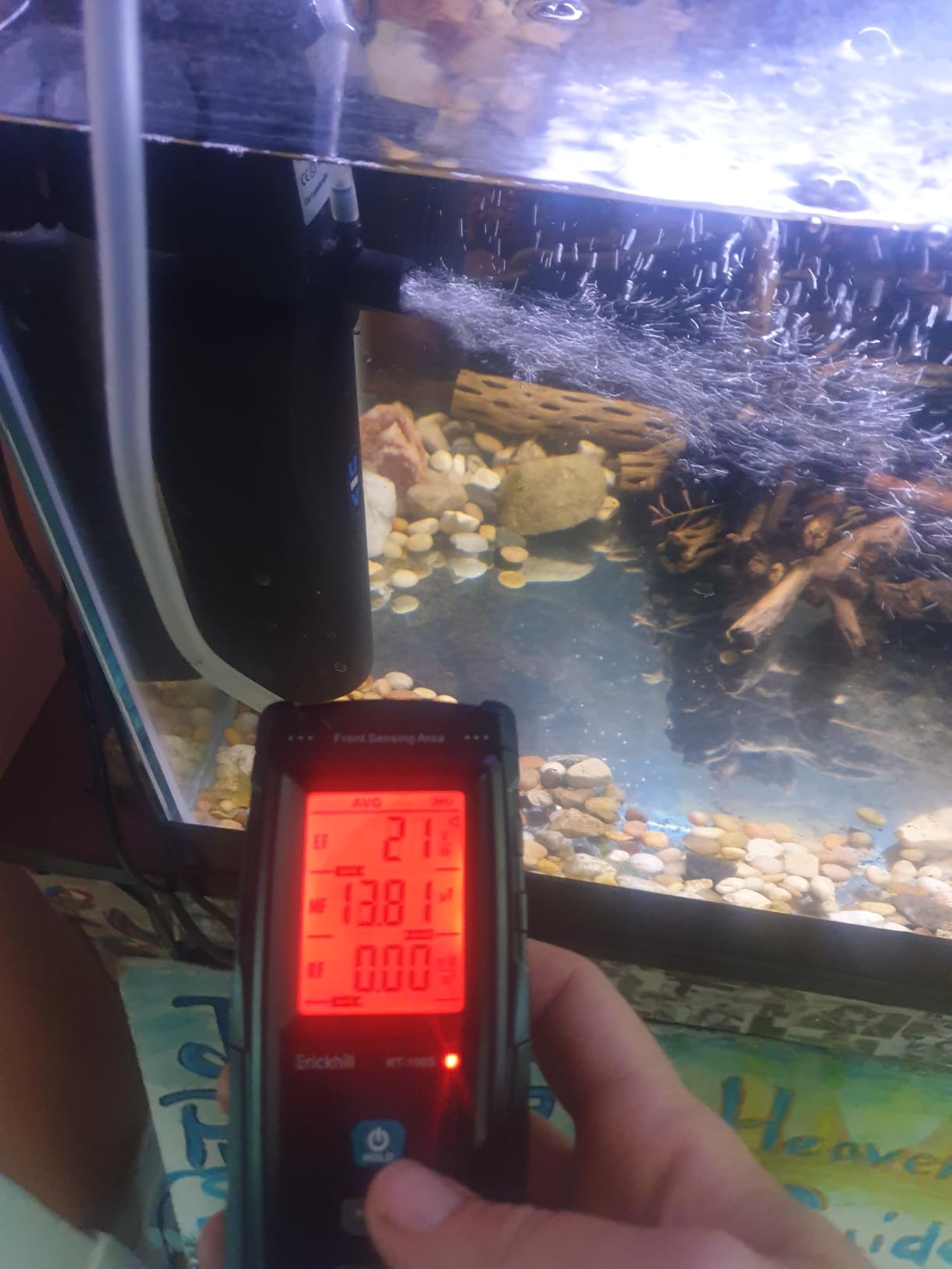 EMF Meter, Detects Electric and Magnetic Fields, Handheld Digital EMF Detector with LCD Display, Sound-Light Alarm, Rechargeable Battery for Home, Office, and Appliances (Blue) customer photo 2