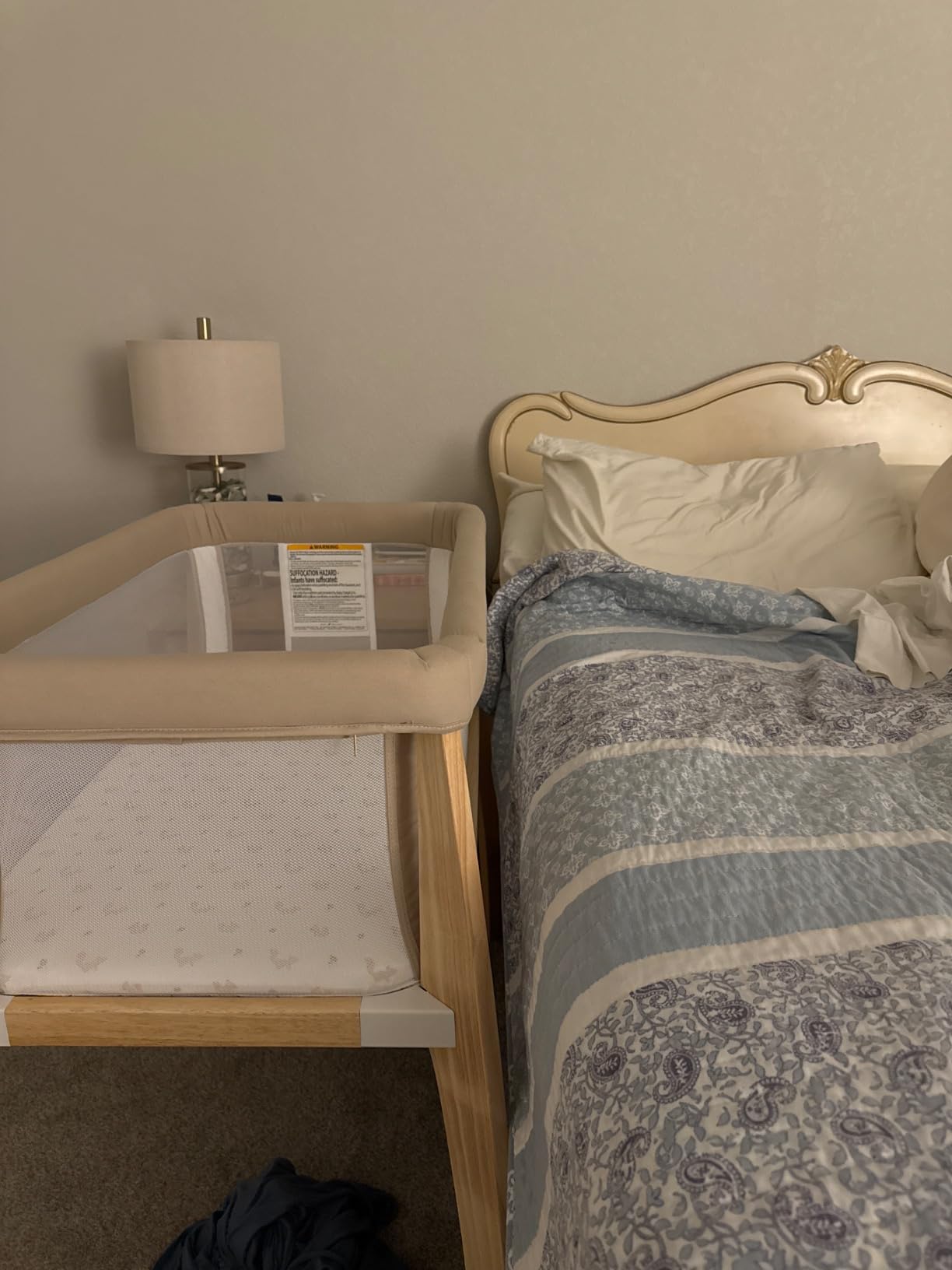 Baby Delight Beside Me Dreamer Bassinet | Bedside Sleeper | 7-Position Height Adjustment | Driftwood Grey customer photo 2