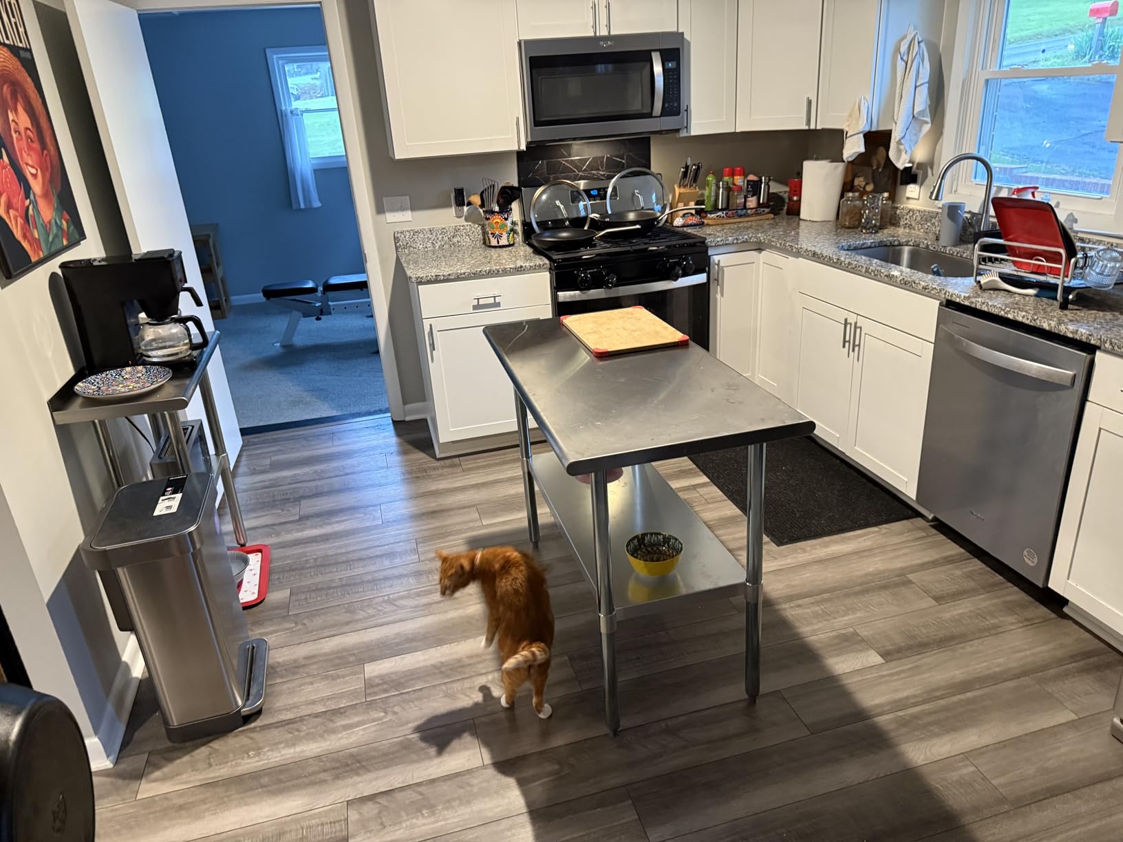 ROCKPOINT Stainless Steel Table for Prep & Work 24x48 Inches, NSF Metal Commercial Kitchen Heavy Duty Table with Adjustable Under Shelf and Table Foot for Restaurant, Home and Hotel customer photo 1