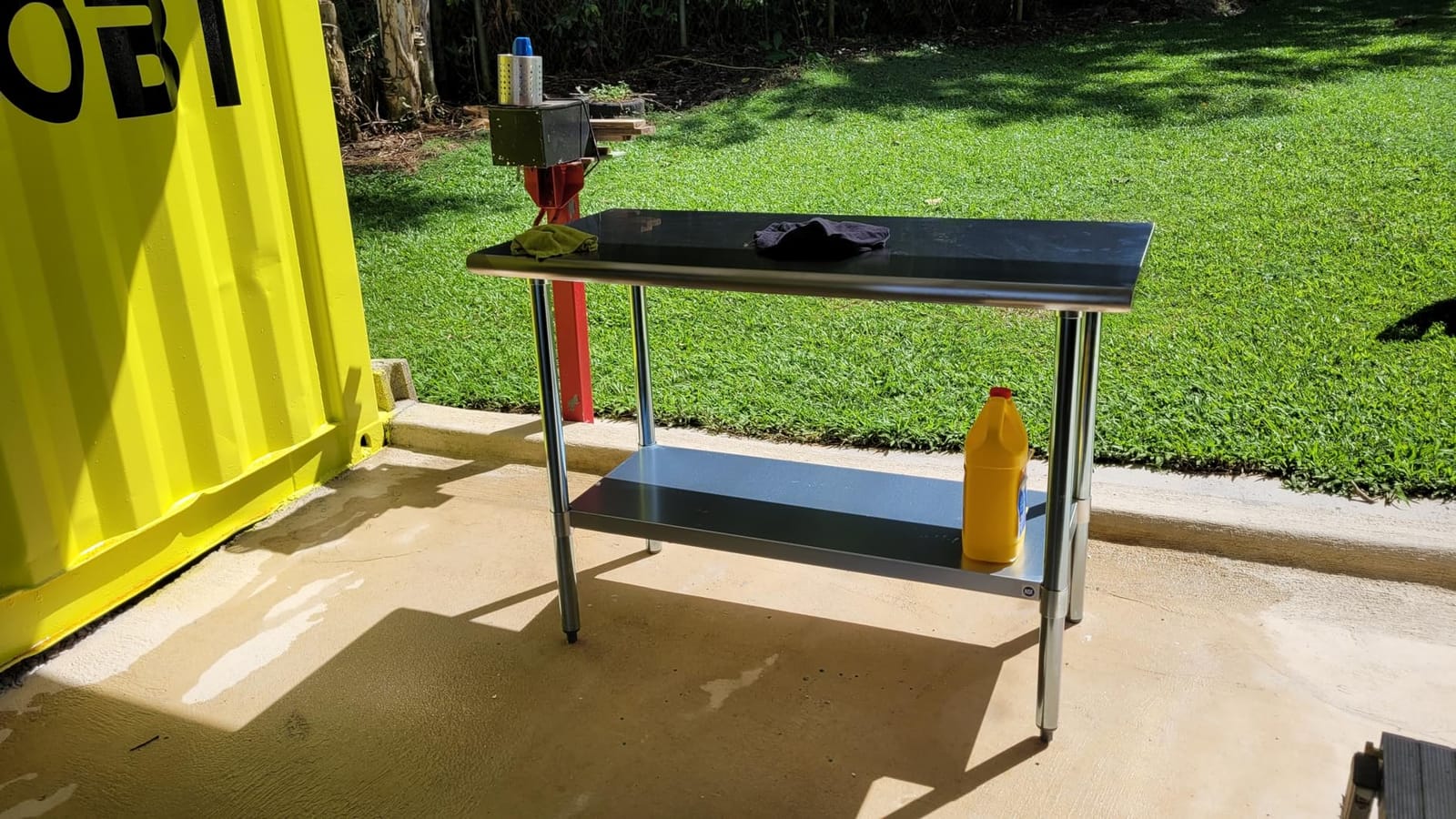 ROCKPOINT Stainless Steel Table for Prep & Work 24x48 Inches, NSF Metal Commercial Kitchen Heavy Duty Table with Adjustable Under Shelf and Table Foot for Restaurant, Home and Hotel customer photo 2