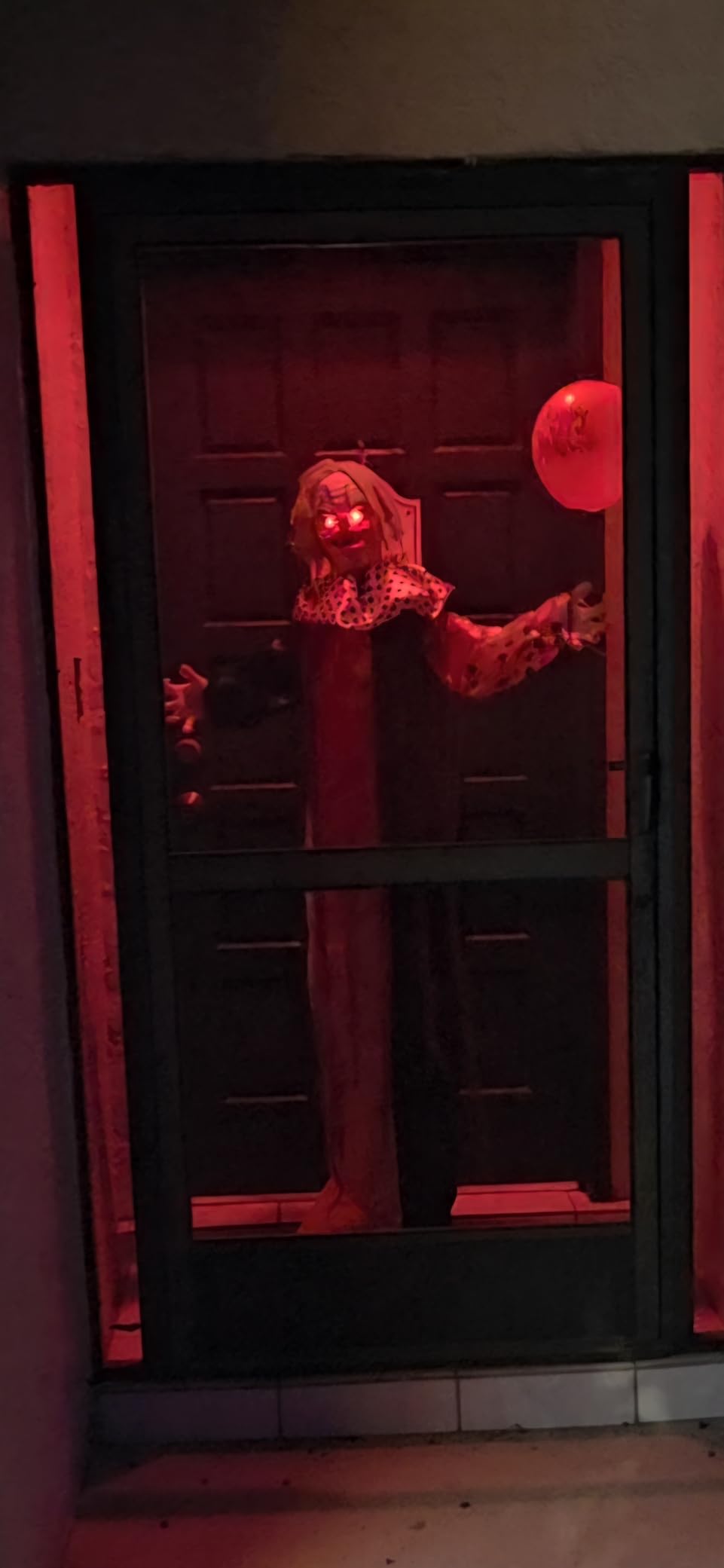 Haunted Hill Farm Life-Size Scary Talking Clown, Halloween Animatronic with Motion and Touch Activated Lights and Sounds customer photo 1