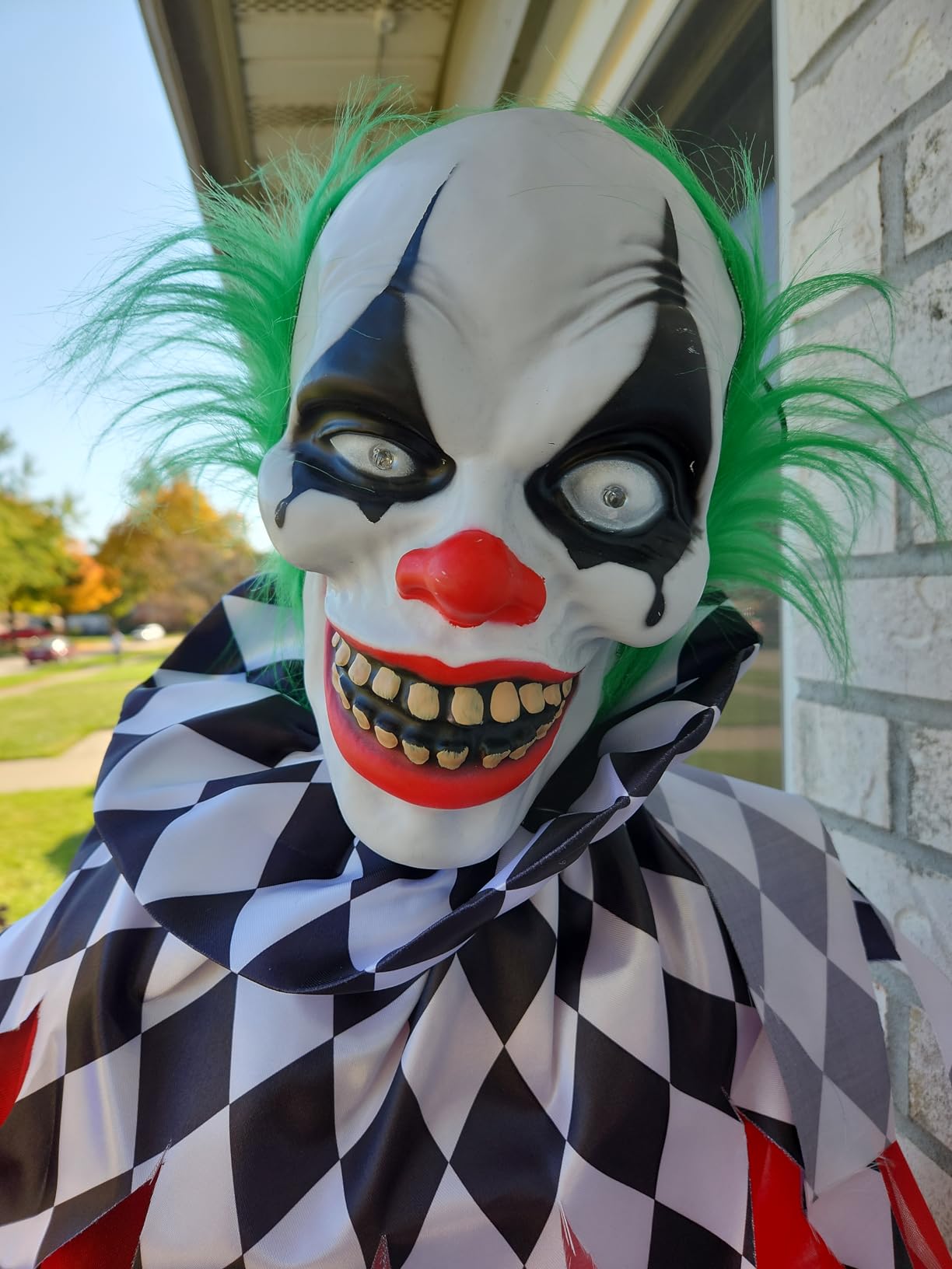 Haunted Hill Farm Life-Size Scary Talking Clown, Halloween Animatronic with Motion and Touch Activated Lights and Sounds customer photo 2