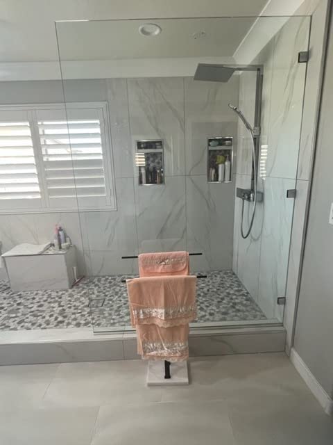 KES Standing Towel Racks for Bathroom 2-Tier, Floor Towel Rack Stand with Heavy Marble Base, Upgrade Steady Freestanding Design, Pro-Grade 18/8 Stainless Steel Brushed Finish, BTH217-2 customer photo 1