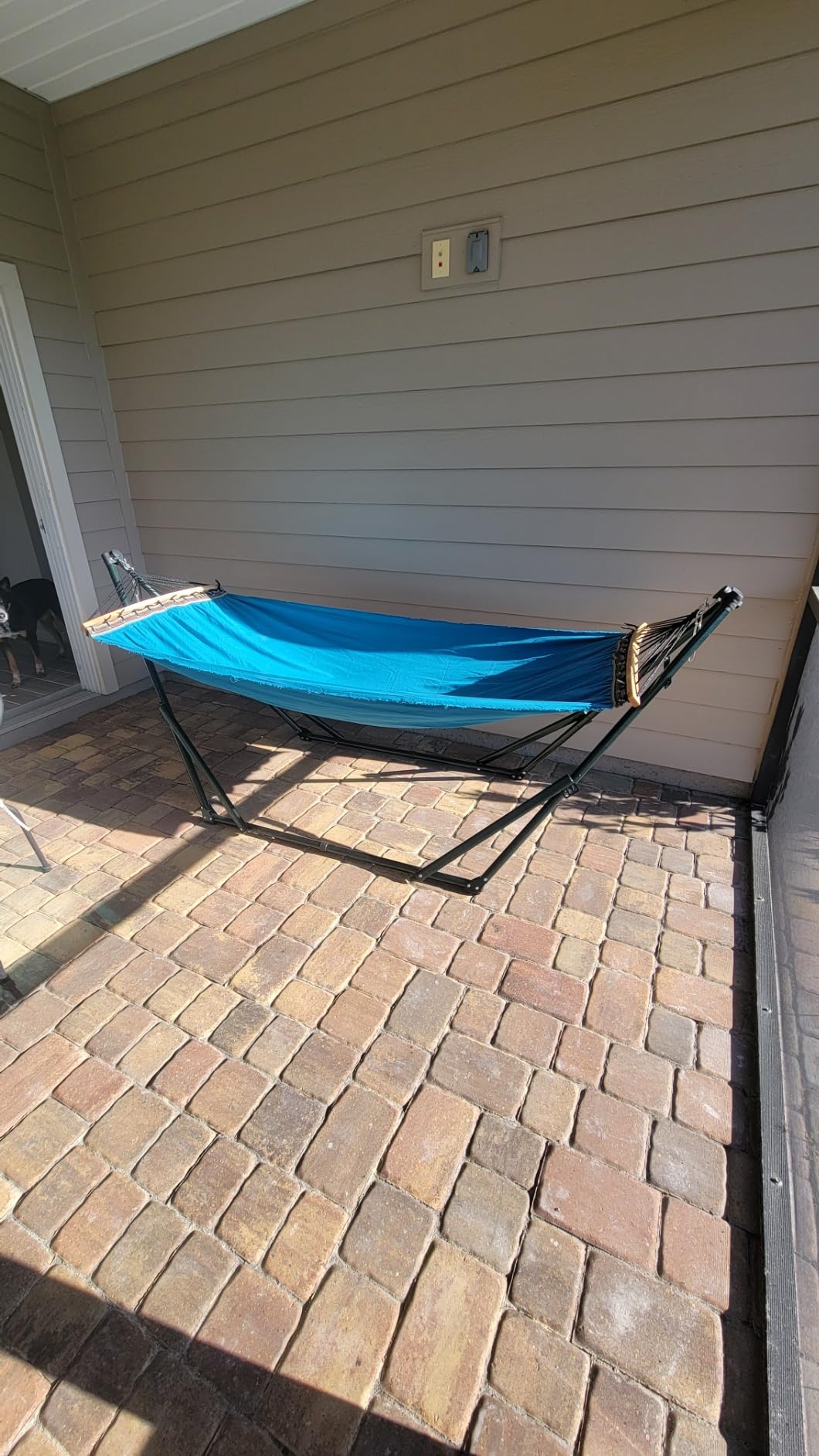 Tranquillo Universal Hammock Stand 600 lbs Capacity, Instant 20s Foldable, 3-Year Warranty Hammock with Stand, 2 Person, Black customer photo 2