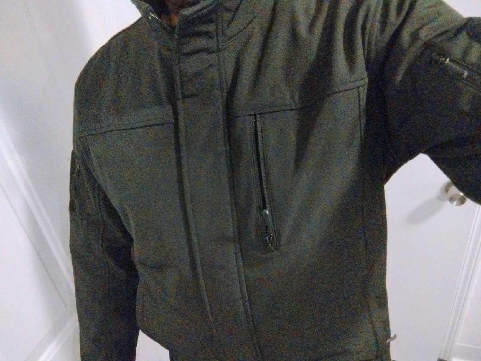 TACVASEN Men's Fleece Lined Softshell Jacket Winter Tactical Military customer photo 2