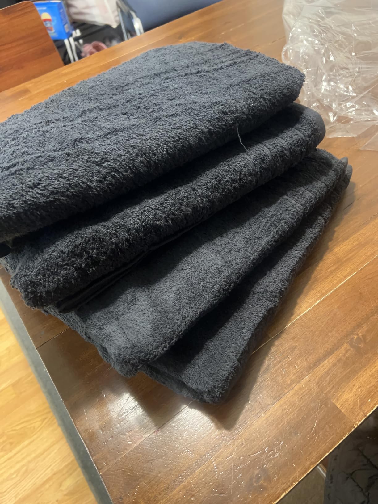 4 Piece Extra Large Bath Towels 30 x 60 Inches, Dark Grey, 100% Cotton customer photo 2