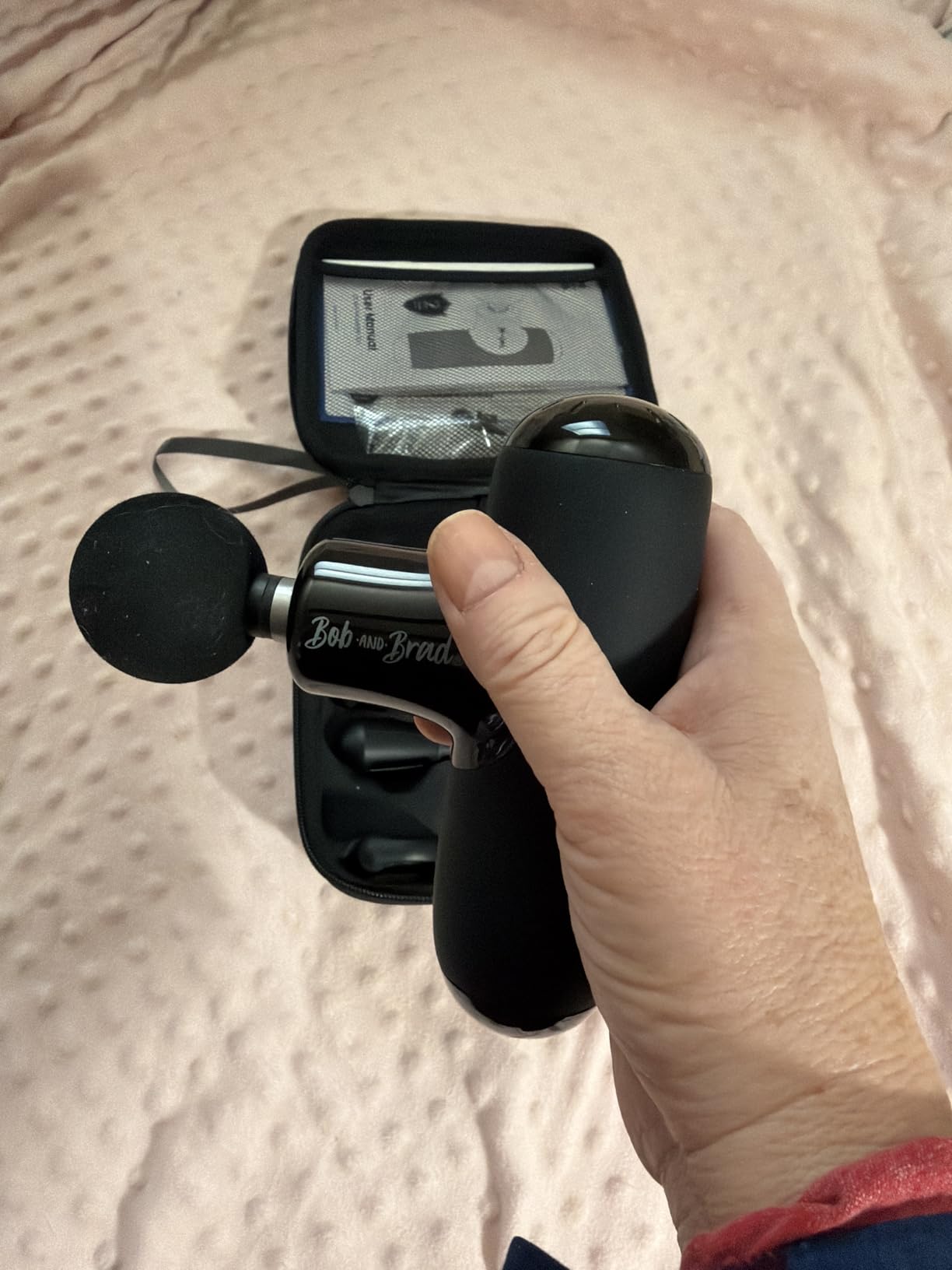 BOB AND BRAD Q2 Mini Massage Gun, Pocket-Sized, Small, Travel Essential customer photo 2