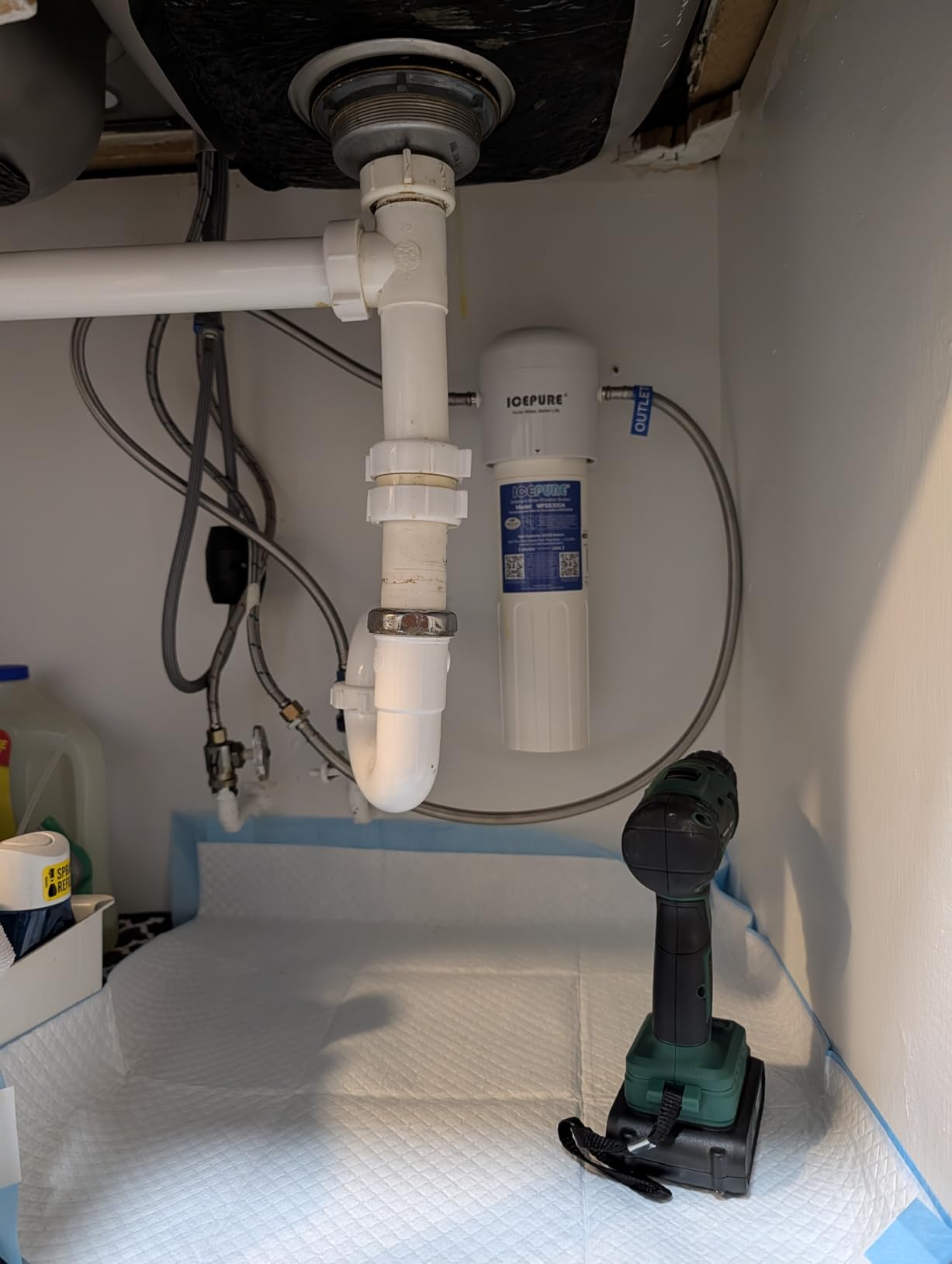ICEPURE Under Sink Water Filter System, 3 Years or 22000 Gallons Ultra High Life NSF/ANSI 42 Certified, Removes Heavy Metals,Chlorine,Direct Connect Under Counter Drinking Water System, USA Tech customer photo 1