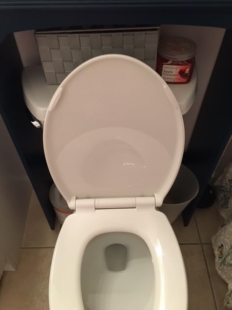 Yaheetech Over the Toilet Storage Cabinet, Bathroom Organizer, White, Adjustable Shelf Frees Up Floor Space customer photo 2