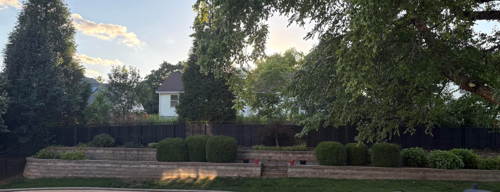 iCover 4x50ft Privacy Screen Fence, Outdoor Fencing Panels, Garden Windscreen Mesh Shade Sail Net Barrier, Include Reinforced Bindings and Brass Grommets Cable Zip Ties, Black customer photo 1