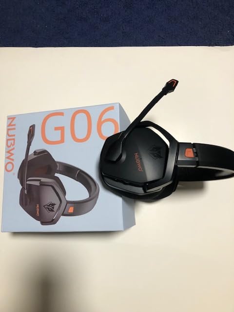 NUBWO Wireless Gaming Headset with Mic for Ps5 Ps4 PC, Zero Interference, 100-Hour Battery All-Day Play, 23ms Sync​ for Fortnite & Call of Duty/FPS Gamers, Triple Mode All Devices Compatible - Orange customer photo 1