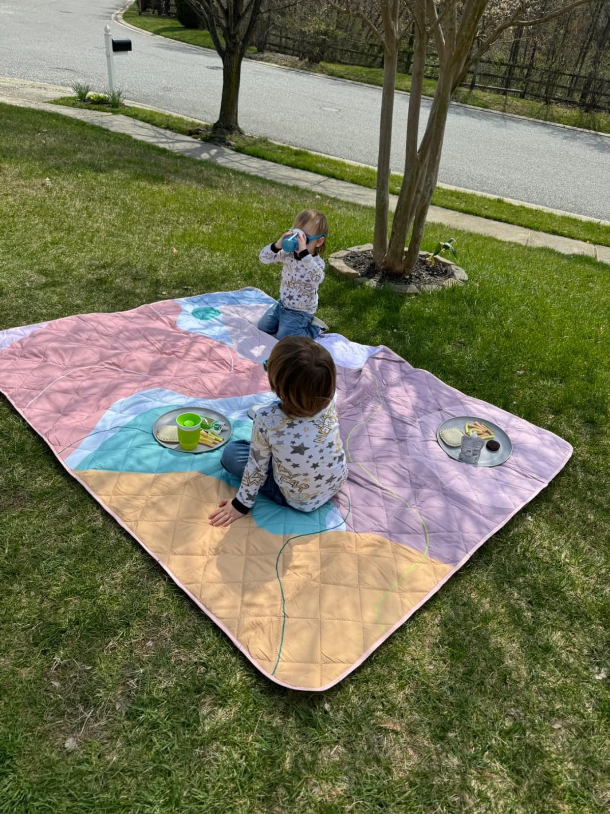 Exclusivo Mezcla Extra Large Waterproof Picnic Blankets 3 Layer, Sandproof and Foldable Outdoor Blanket for Beach Camping, Park and Travel, 60x80 Inch customer photo 1