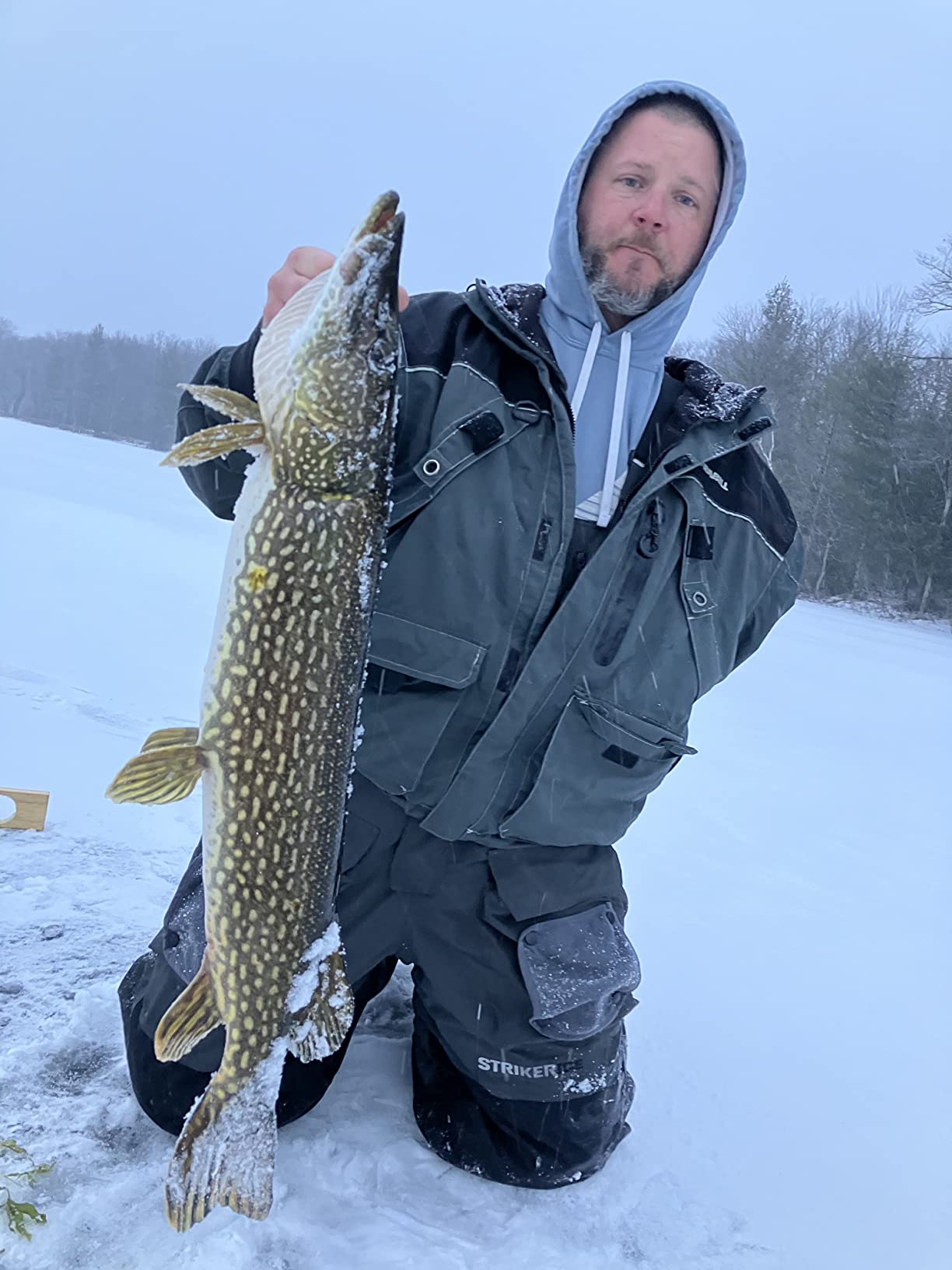 Striker Men's PredatorDurable Windproof Water-Resistant Outdoor Ice Fishing Bib with Sureflote Flotation Technology customer photo 2