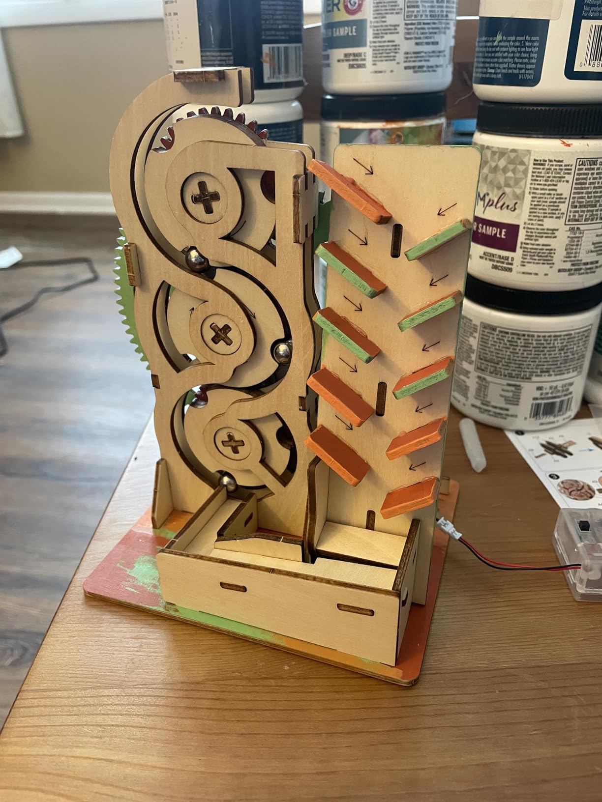 Solar 3D Wooden Puzzle Marble Run DIY Model Kit Wood Mechanical Craft Sets customer photo 2
