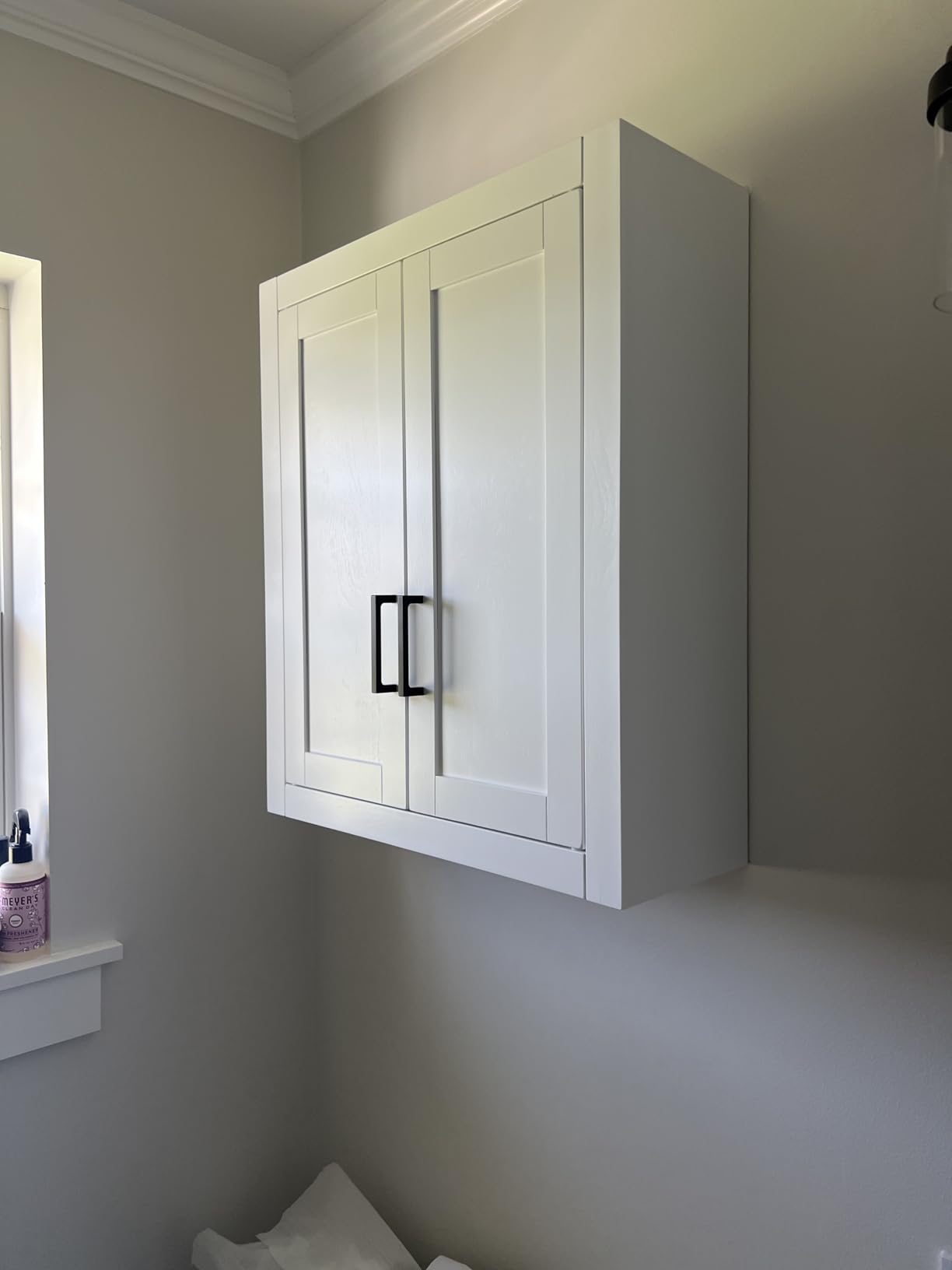 Crosley Furniture Savannah Wall Mounted Bathroom Storage Medicine Cabinet with Shelves, White customer photo 2