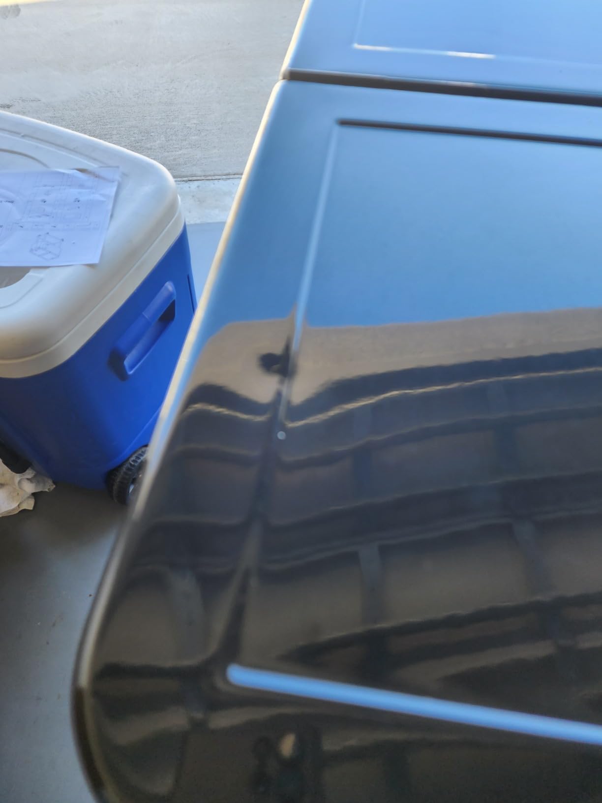 80 Quart Rolling Ice Chest Cooler Cart,Patio Backyard Party Drink Beverage Bar Stand Up Cooler Trolley with Ice Scoop customer photo 2
