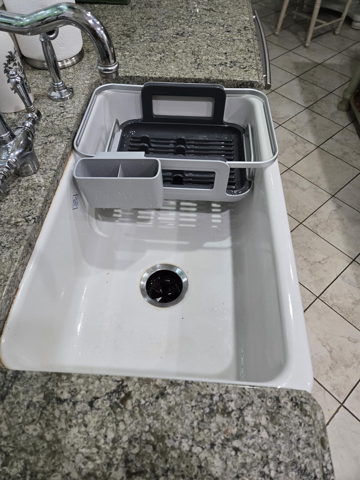 OXO Good Grips Extendable Over-The-Sink Aluminum Drying Dish Rack customer photo 1