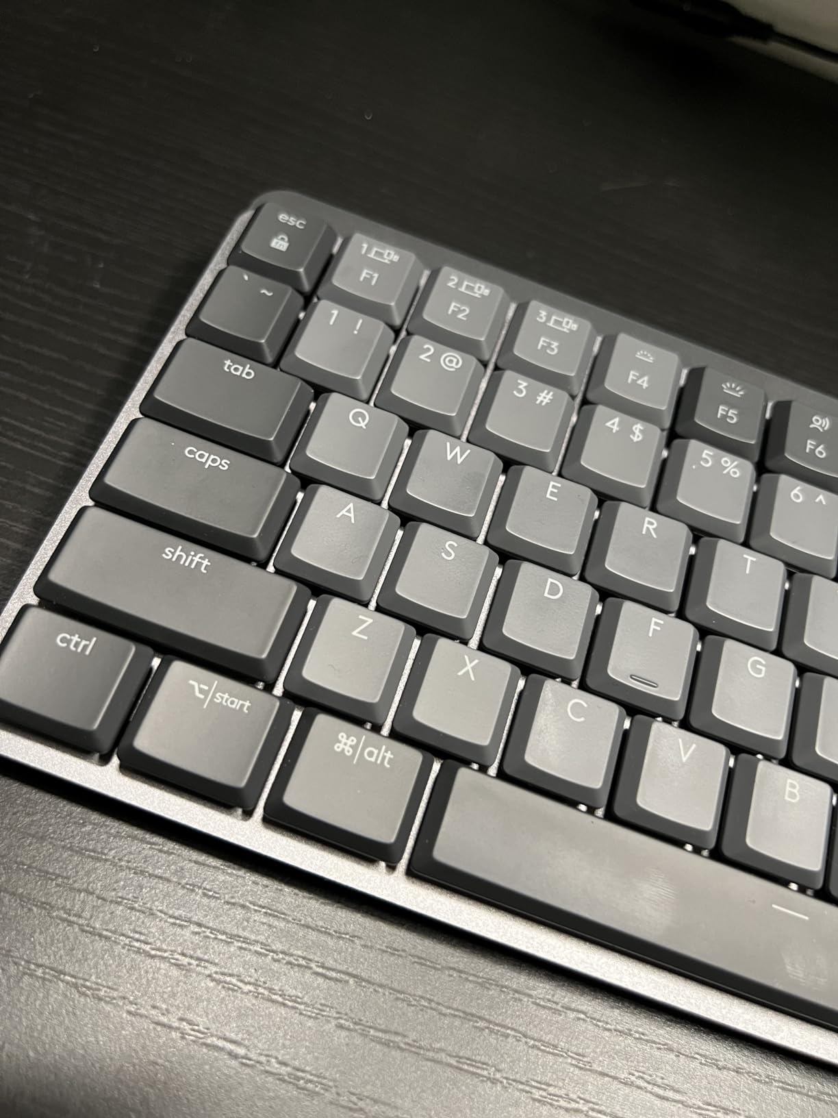 Logitech MX Mechanical Wireless Illuminated Performance Keyboard Clicky | Low-profile full-size, 3 device Bluetooth pairing, Smart backlight auto-adjusts, USB-C rechargeable, Up to 15 day battery customer photo 1