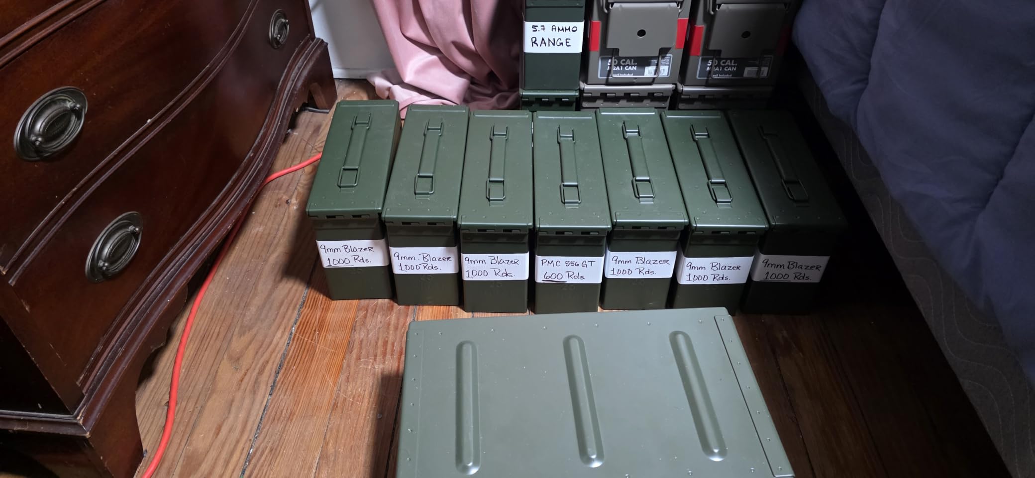 Reapr Steel Ammo Can, Heavy Duty Locking Metal Ammo Storage Box, Airtight and Watertight 30 Cal or 50 Cal Case for Rifle, Shotgun, Pistol, Military Footlocker Style Tool and Gear Organizer customer photo 1