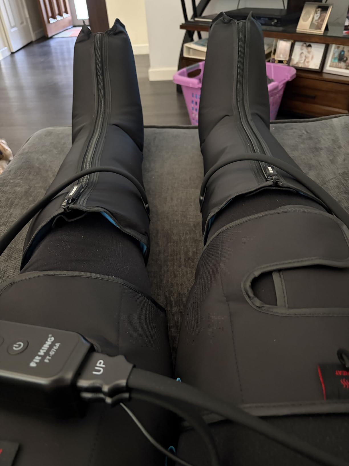 FIT KING Leg Compression Massager with Heat for Circulation and Pain Relief customer photo 2