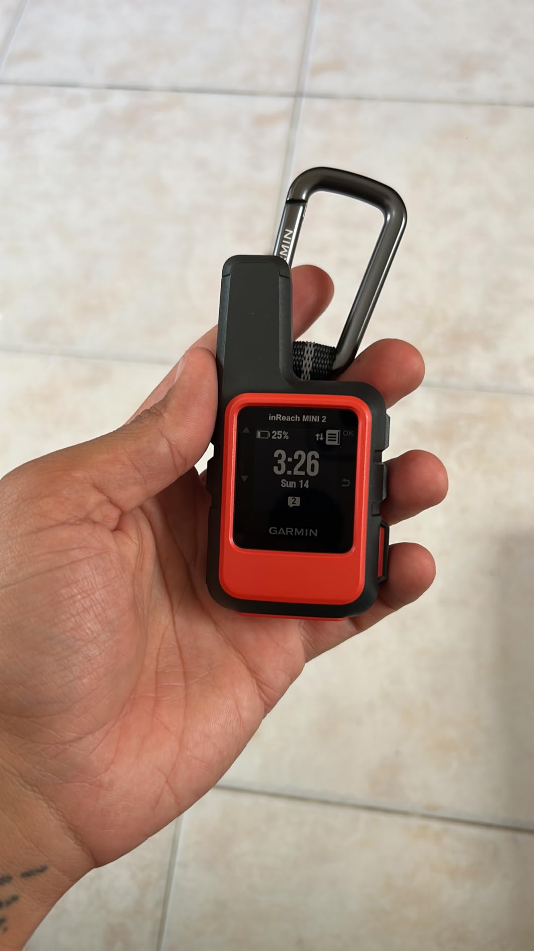 Garmin inReach Mini 2, Lightweight and Compact Satellite Communicator, Hiking Handheld, Orange - 010-02602-00 customer photo 2