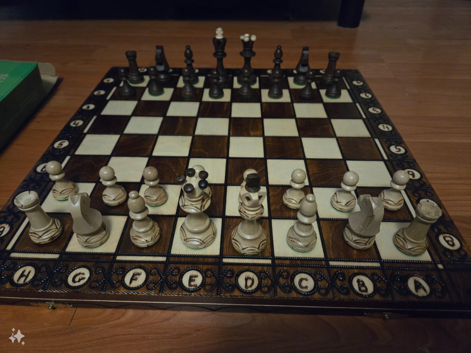 Chess and Games Shop Muba Beautiful Handcrafted Wooden Chess Set with Board and Chess Pieces - Gift idea Products (16inch (40 cm)), 1-2 Players customer photo 1