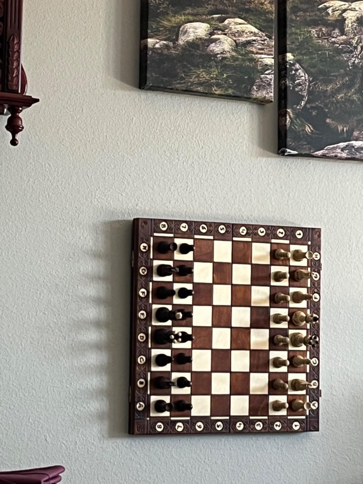 Chess and Games Shop Muba Beautiful Handcrafted Wooden Chess Set with Board and Chess Pieces - Gift idea Products (16inch (40 cm)), 1-2 Players customer photo 2